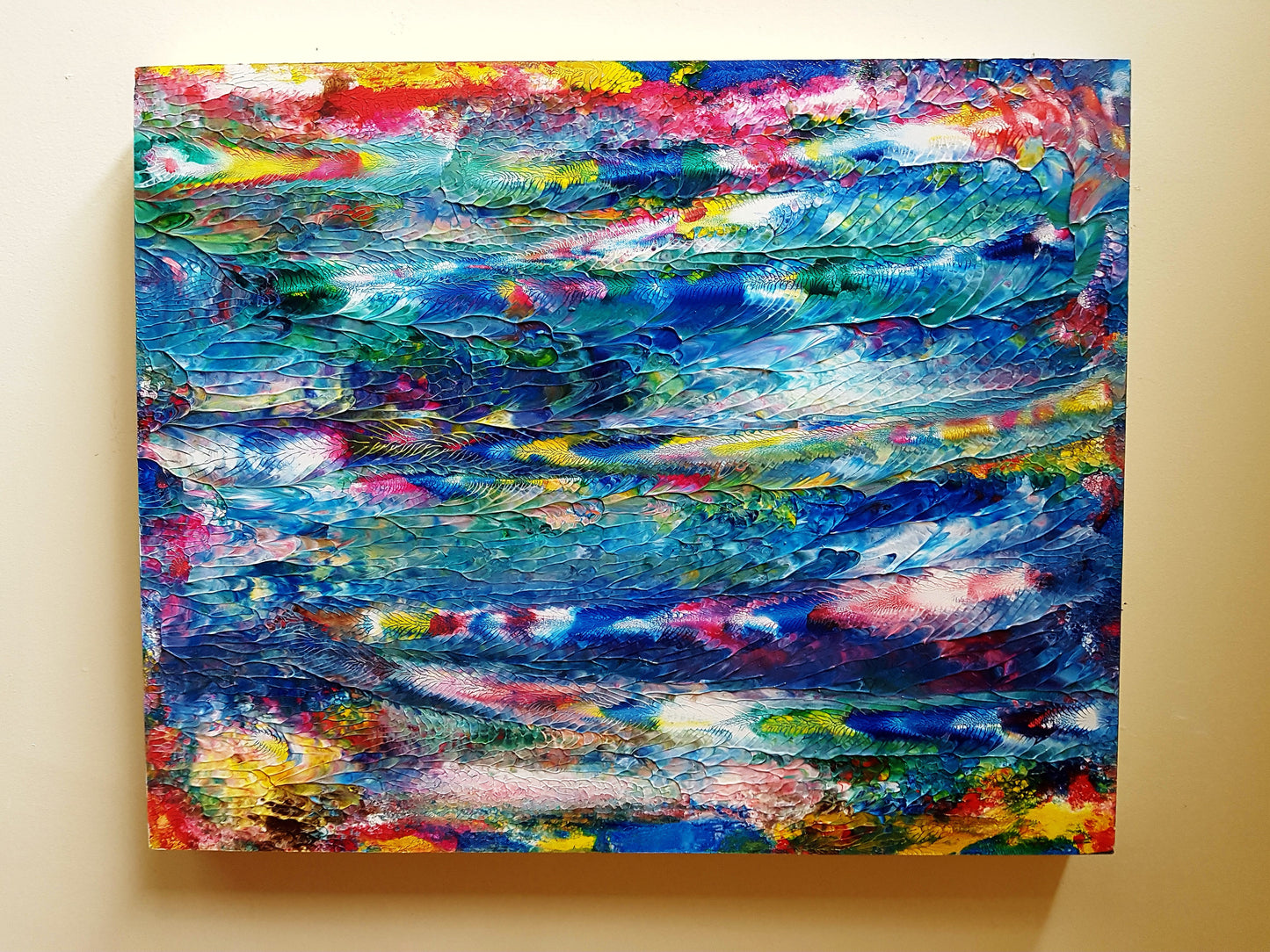 Peacock Feather Original Gallery Wood Panel.