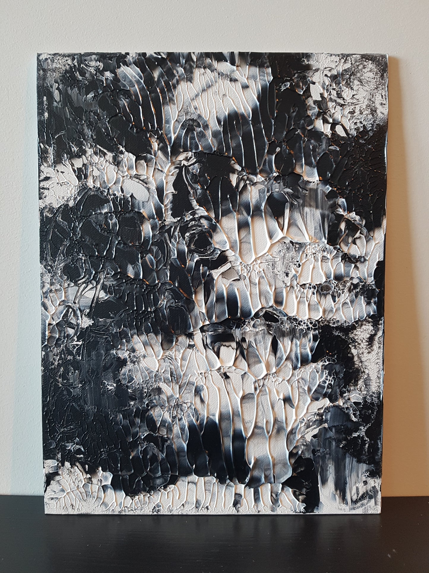 Garden Frost Acrylic Painting