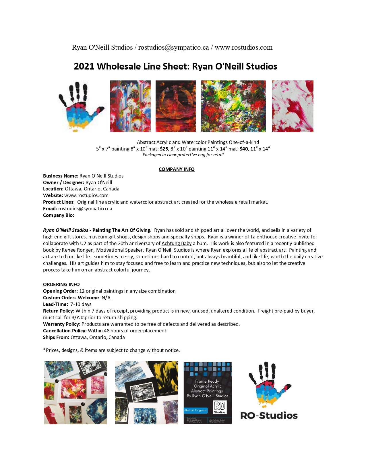 Wholesale Art Collection (starter package)