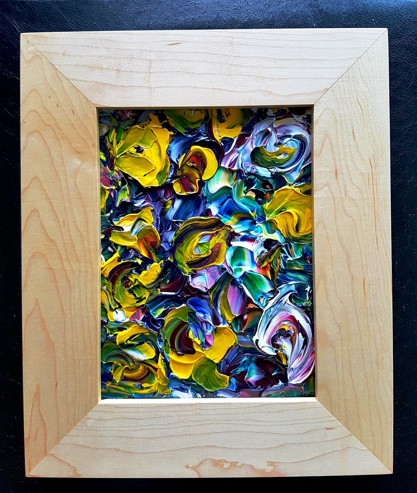 Field of Abstract Wildflowers Original Acrylic Painting