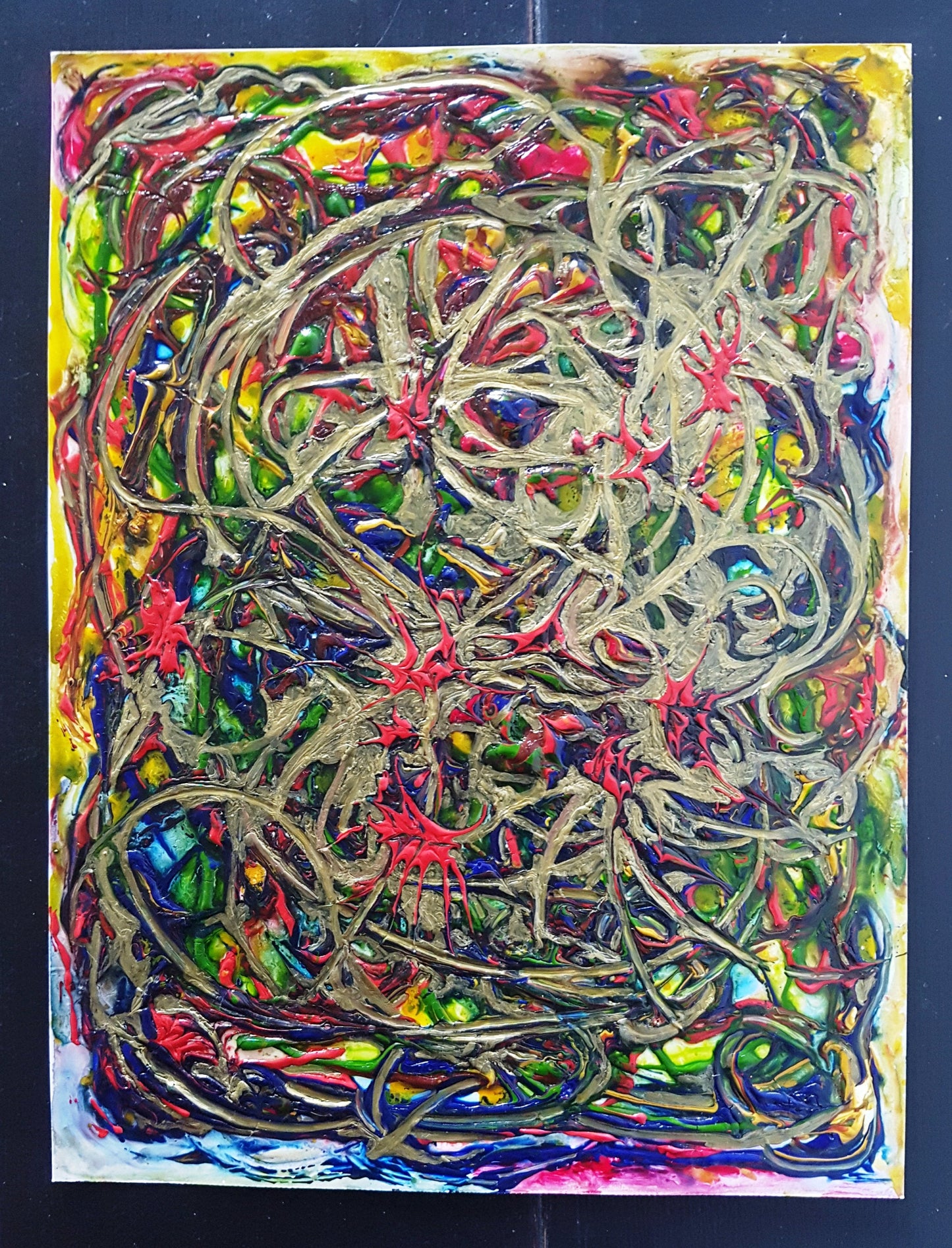 Secret Map to the Kingdom Acrylic Abstract Painting