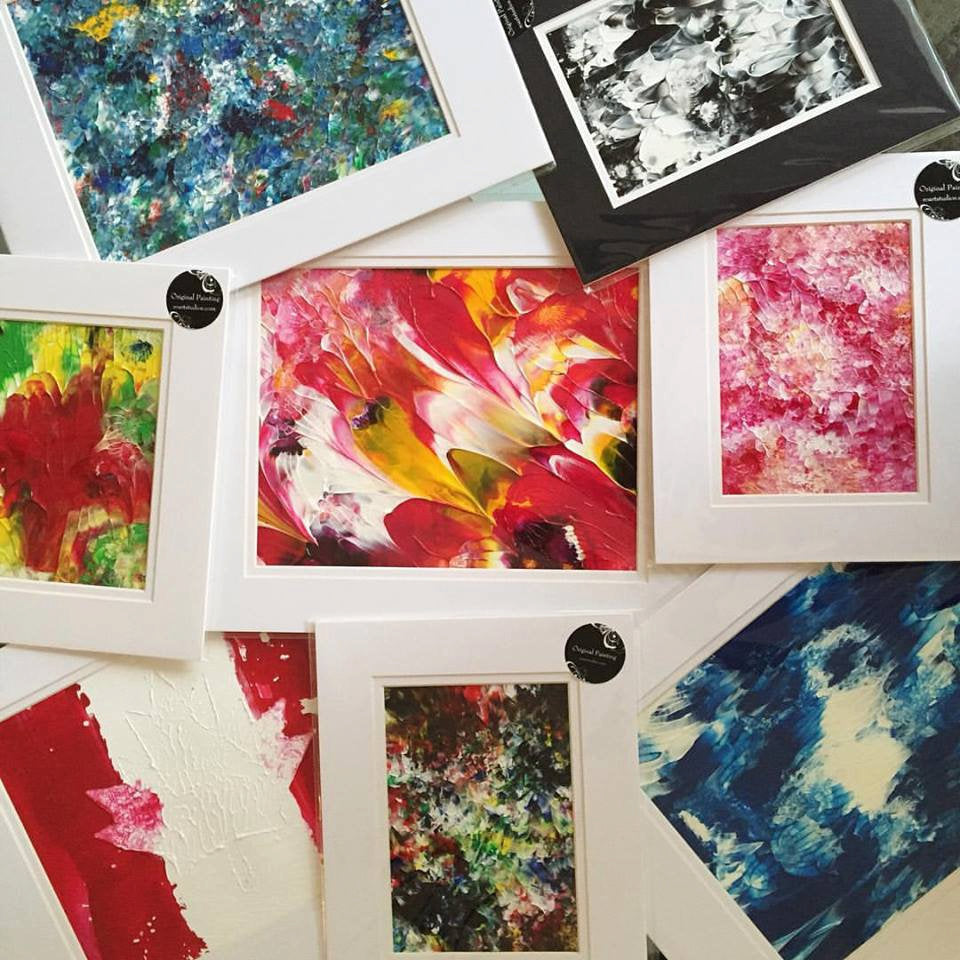 Summer Garden Abstract Acrylic Painting