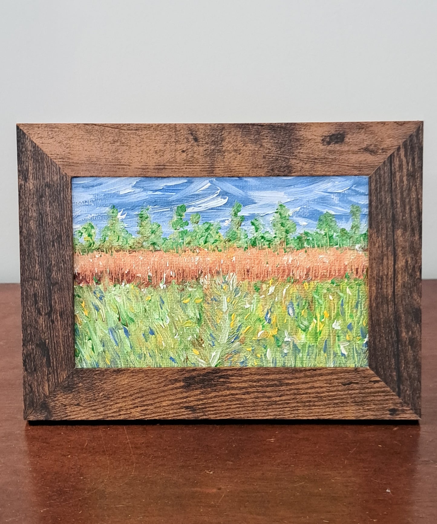 Through the Farmer's Field Original Oil Painting