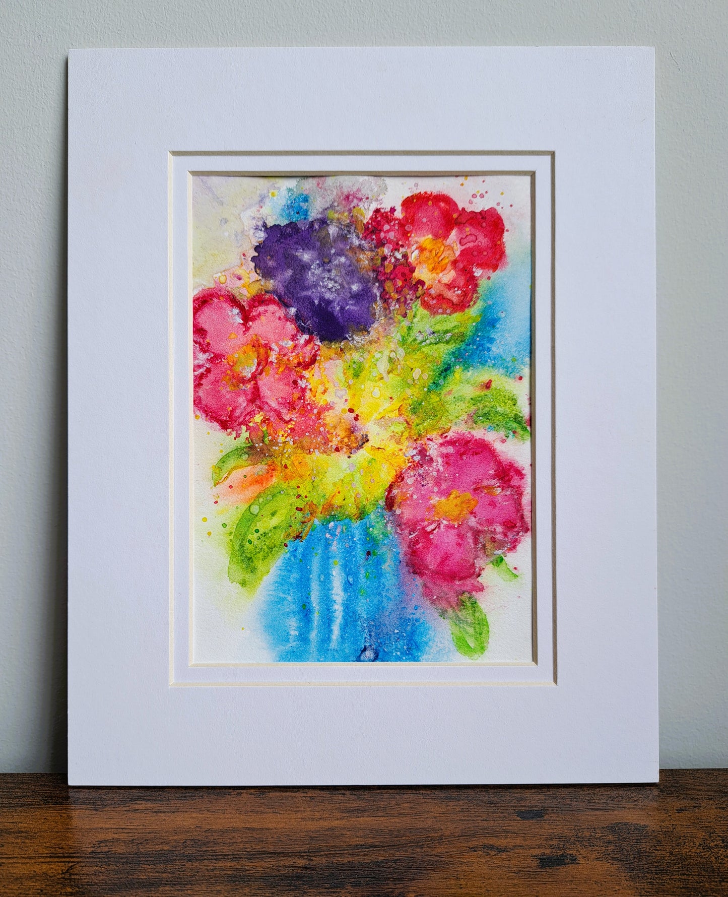Sitting on the Windowsill Original Watercolor Painting