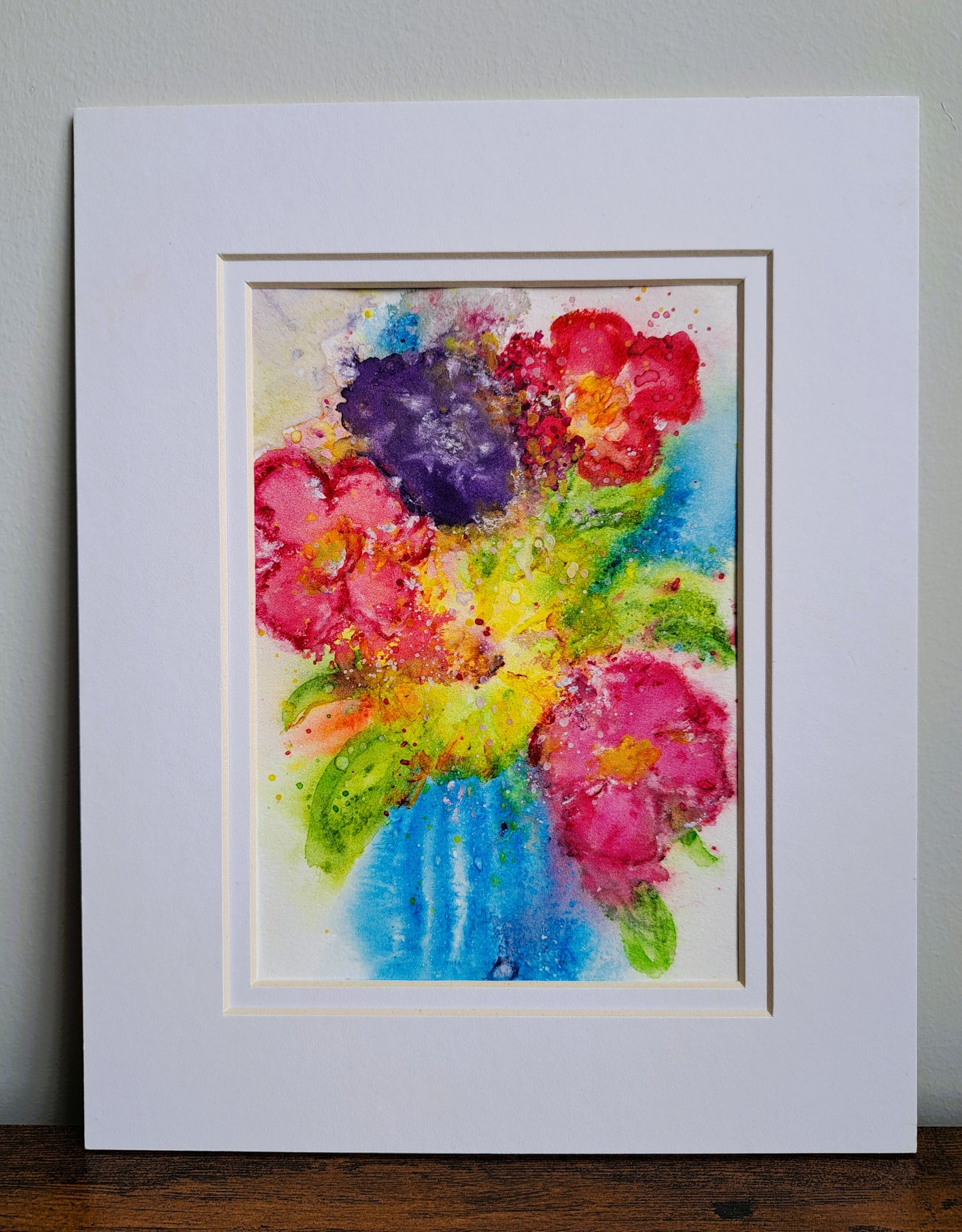Sitting on the Windowsill Original Watercolor Painting