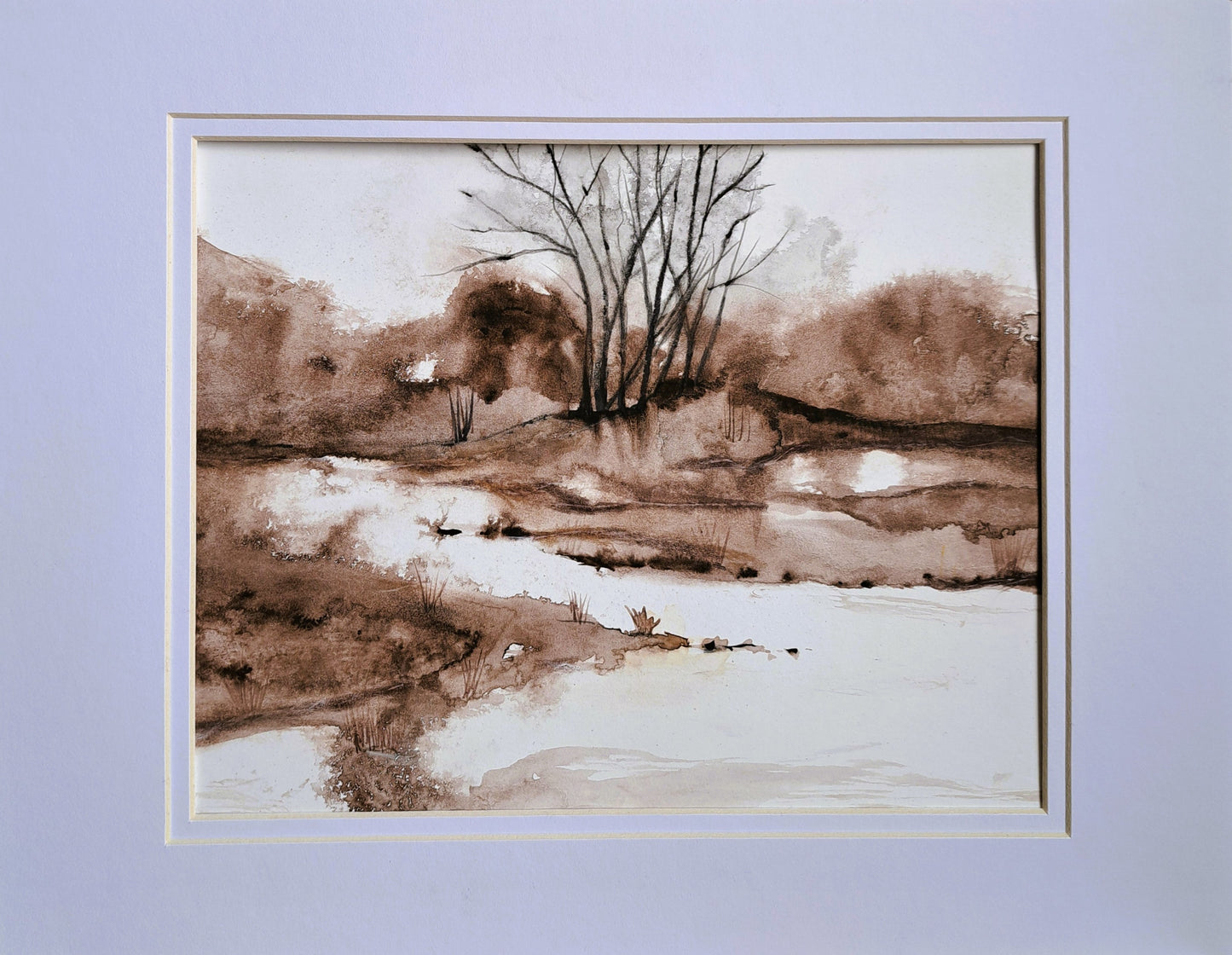 Mocha Lake Coffee Watercolor