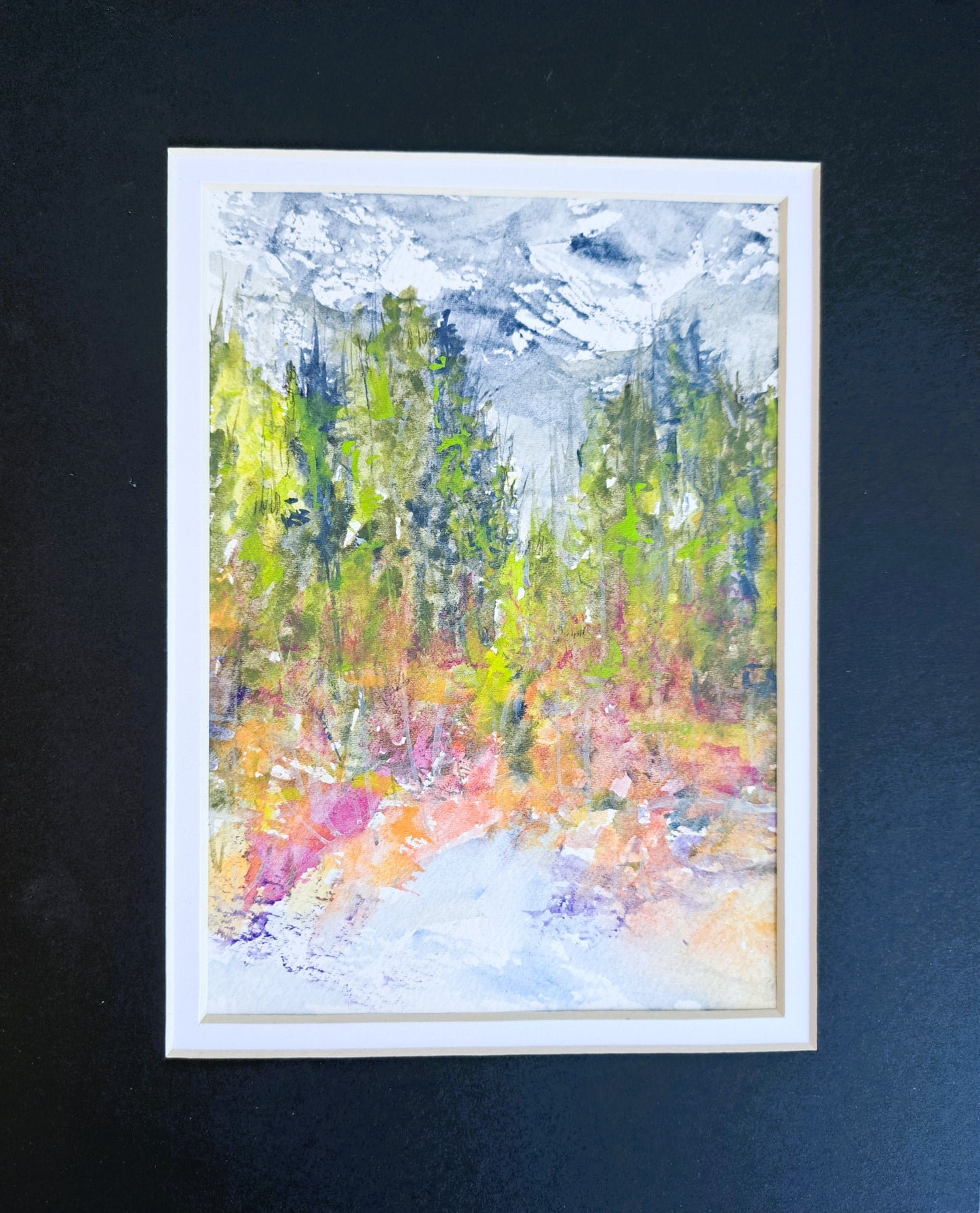Hiking Through Abstract Watercolor