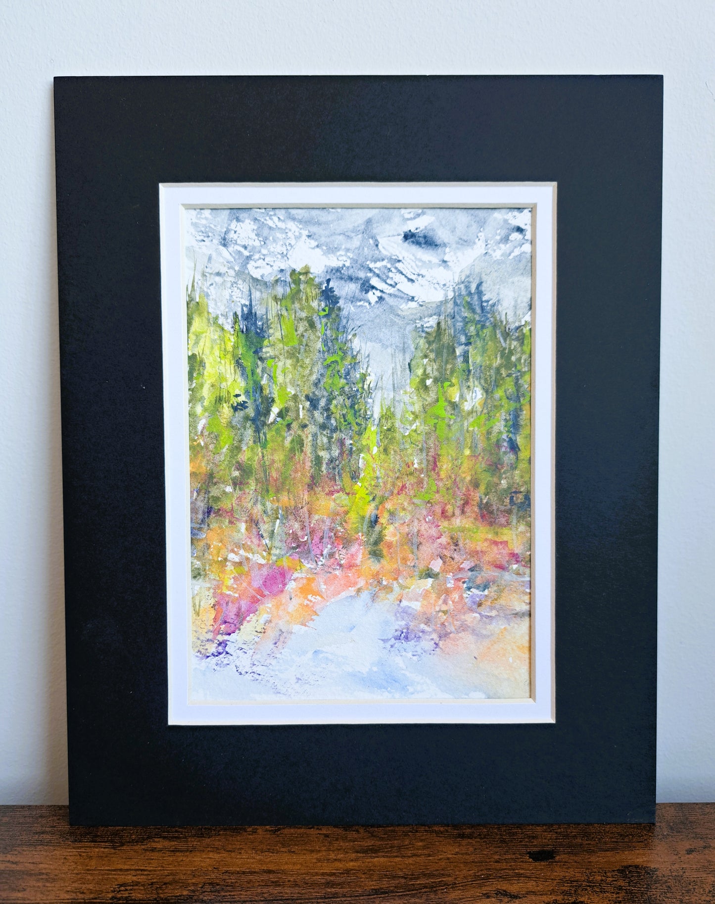 Hiking Through Abstract Watercolor