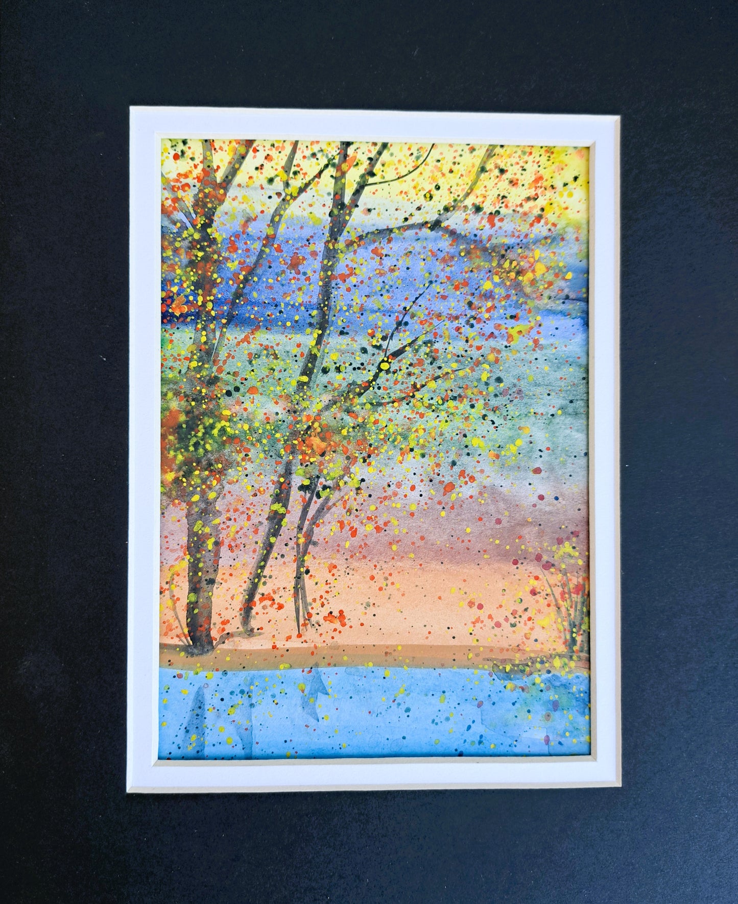 Forest Stripes Watercolor