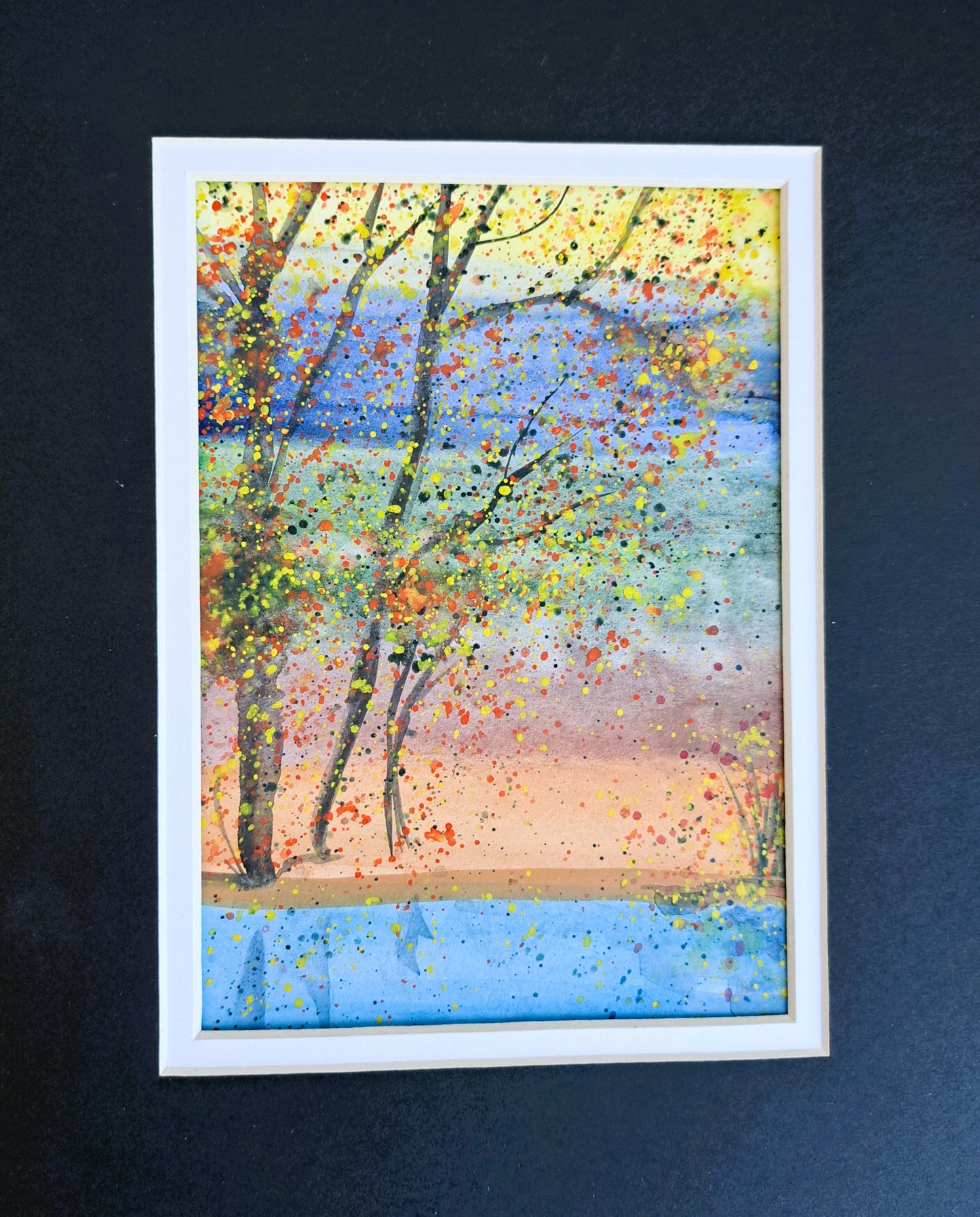 Forest Stripes Watercolor