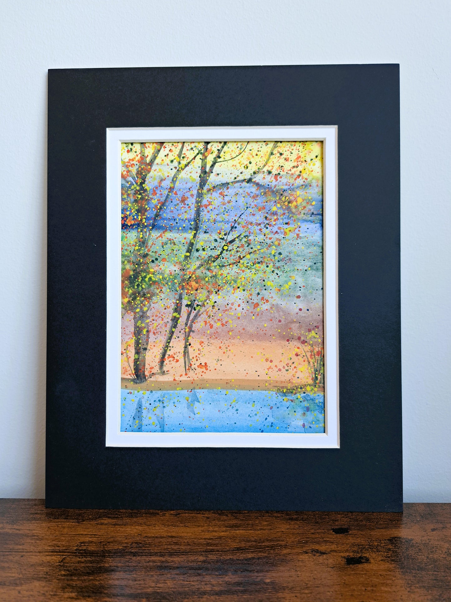 Forest Stripes Watercolor
