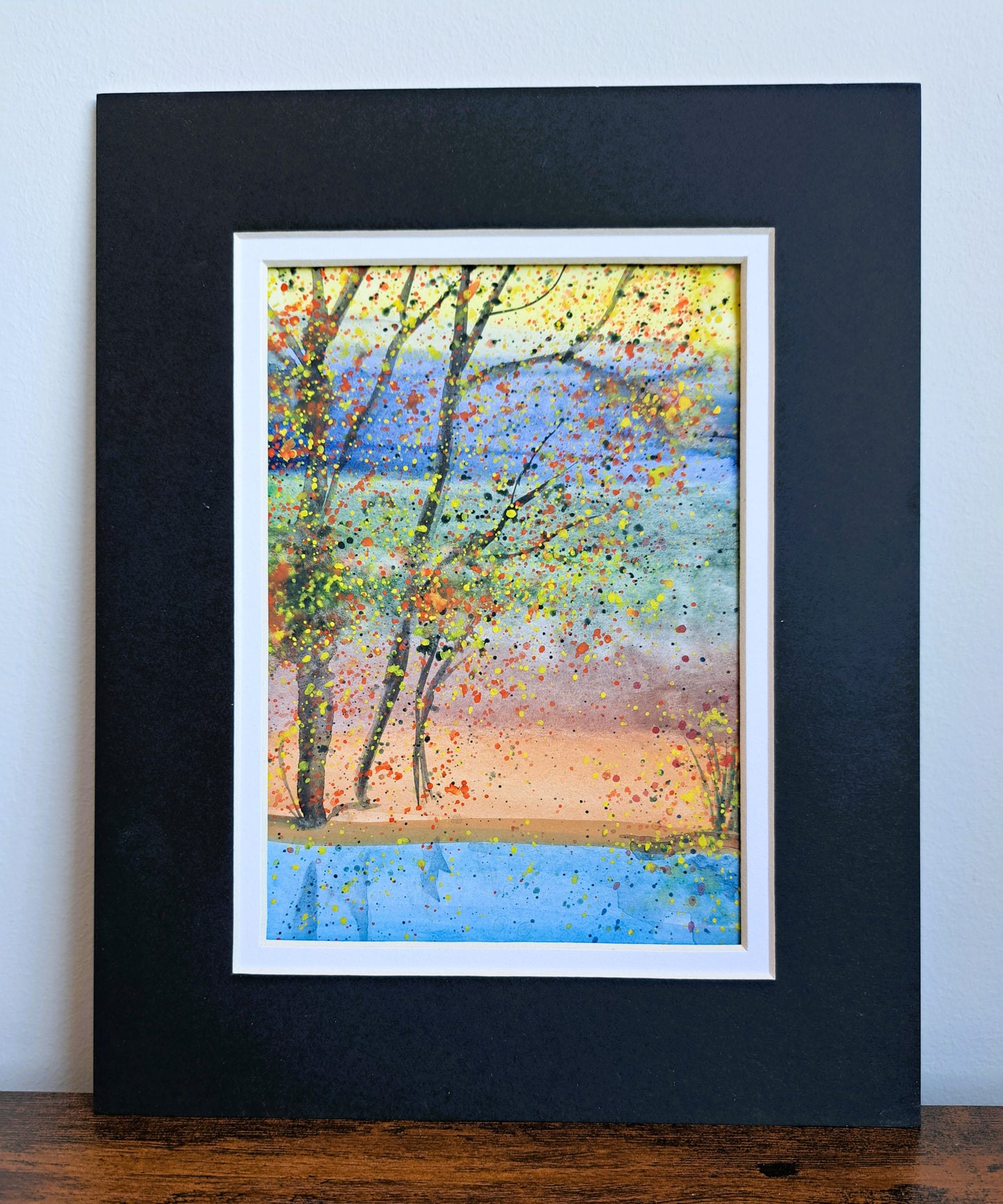 Forest Stripes Watercolor
