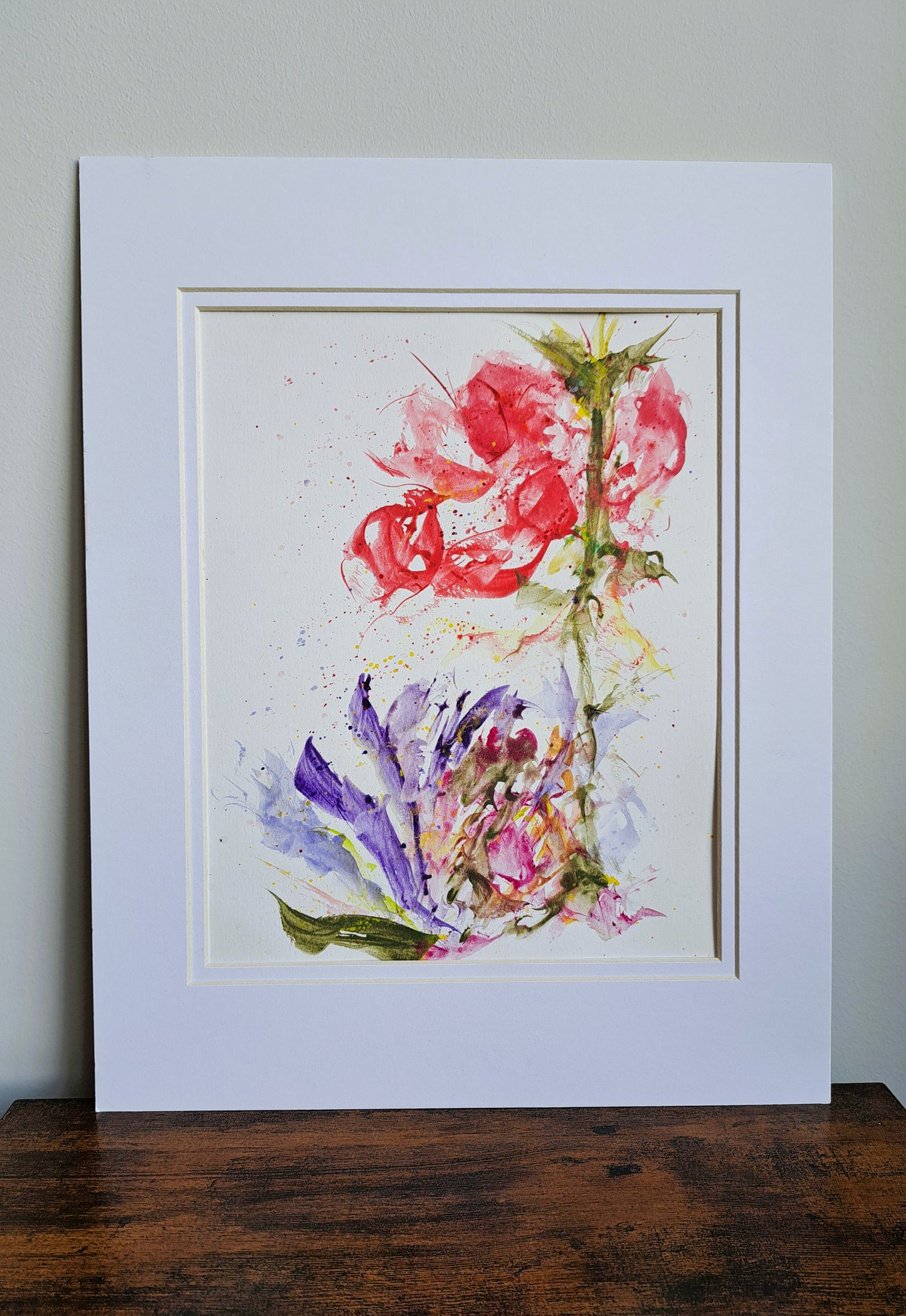 Sacred WildFlowers Watercolor Painting
