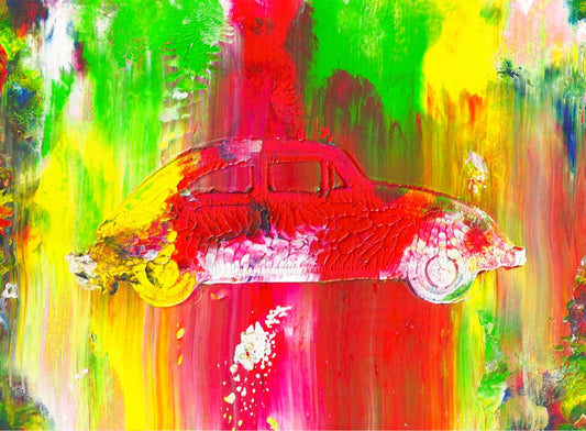 The Beetle Abstract Acrylic Car Painting