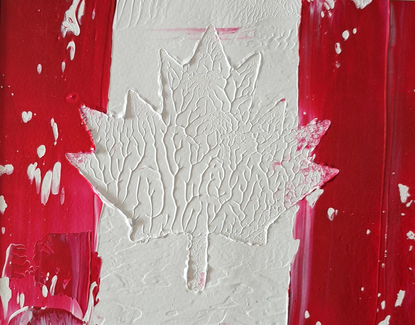 Canadian Flag original Acrylic Painting