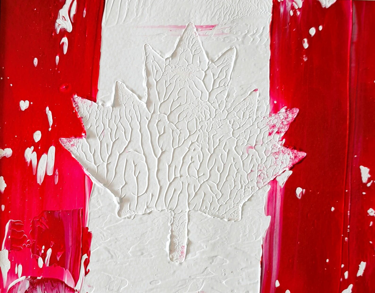 Canadian Flag original Acrylic Painting