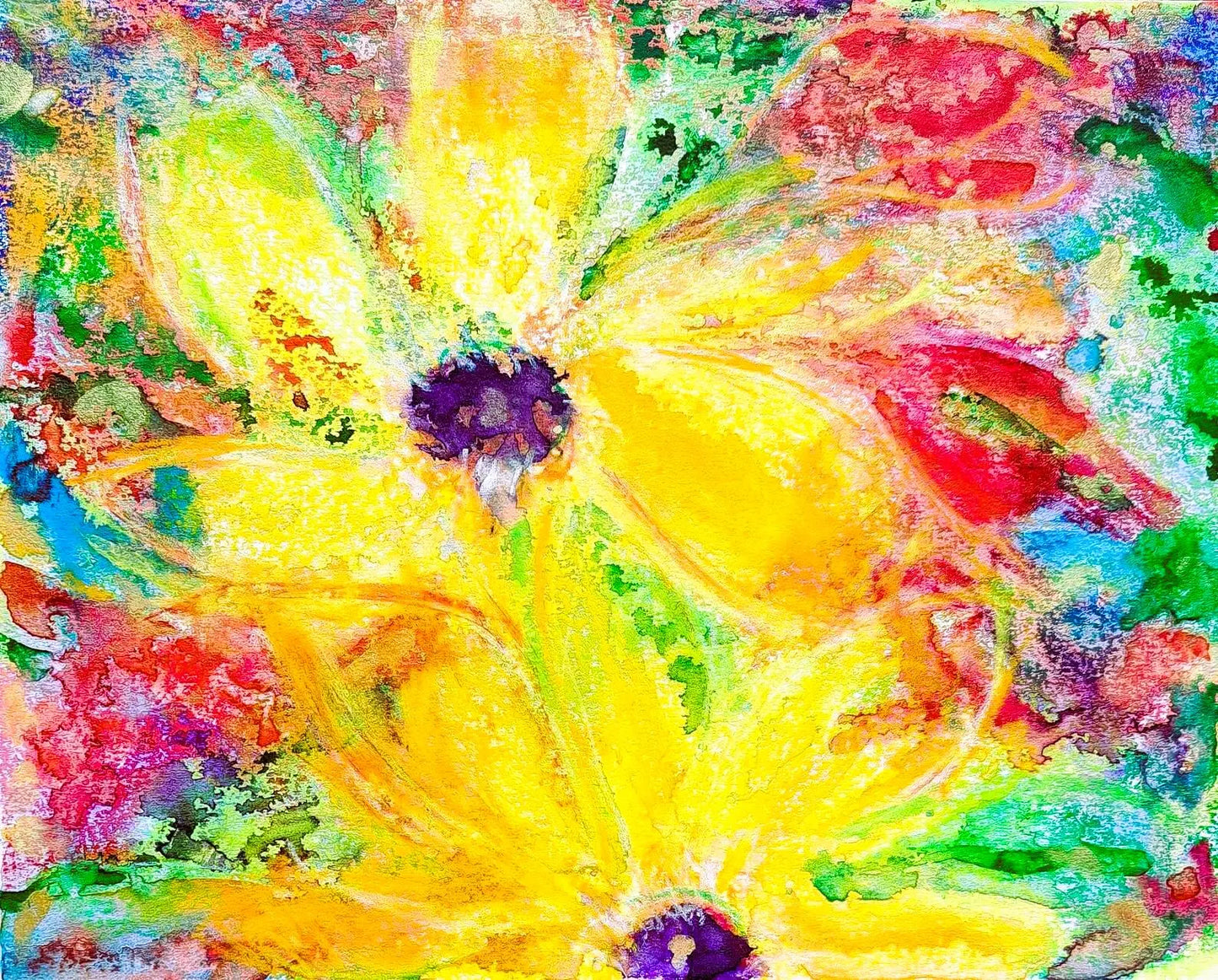 Flowers of May original watercolor painting