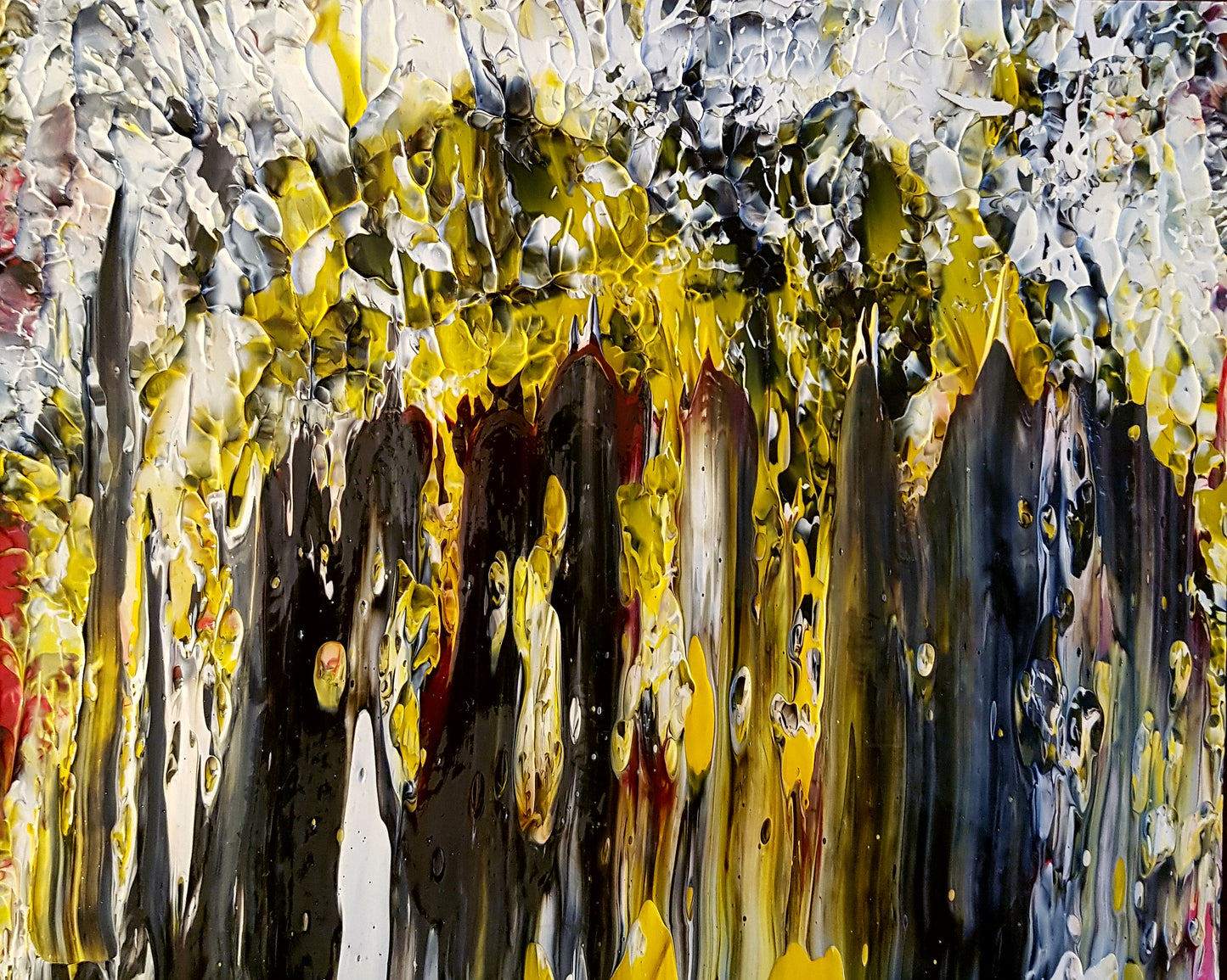 Redwood Forest in Abstract Original Painting