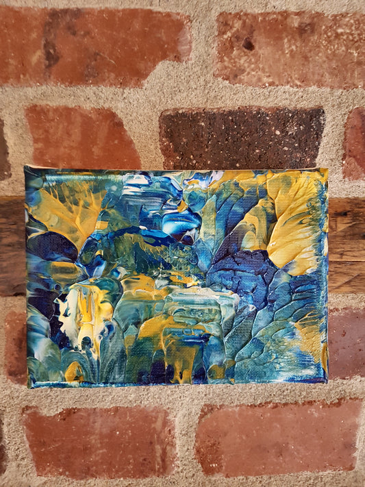 Secret Lake Acrylic Original Abstract Canvas