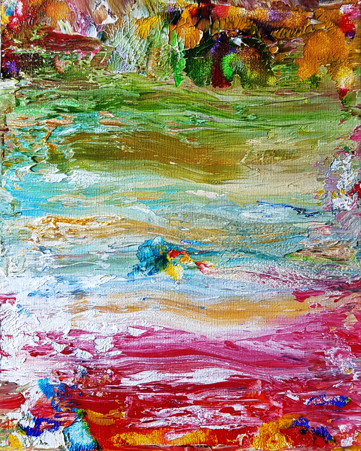 Private Beach Acrylic Painting