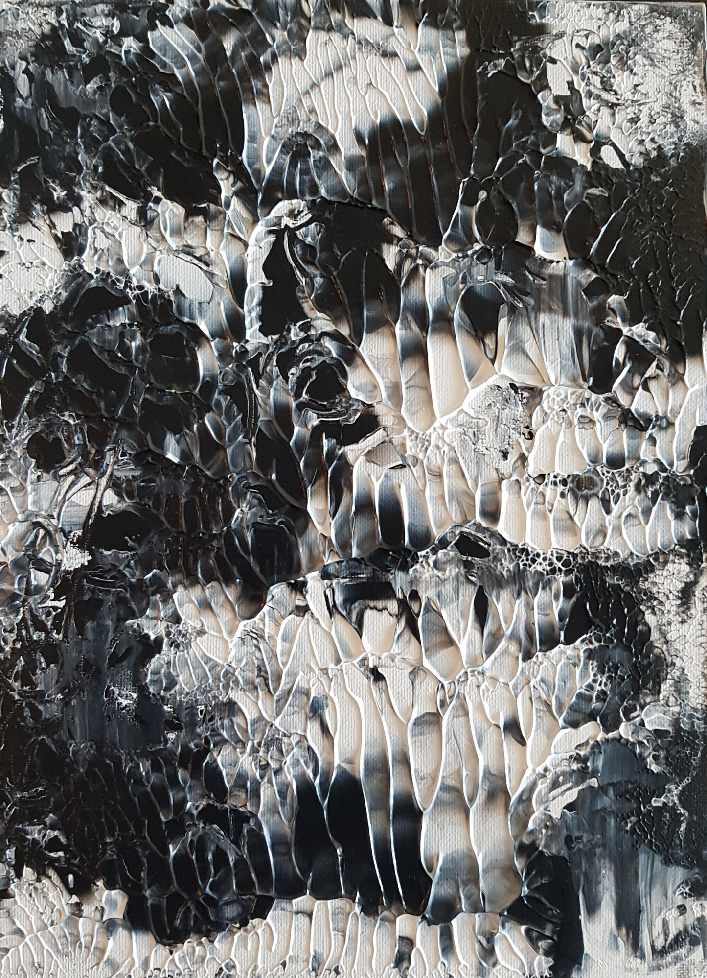 Garden Frost Acrylic Painting