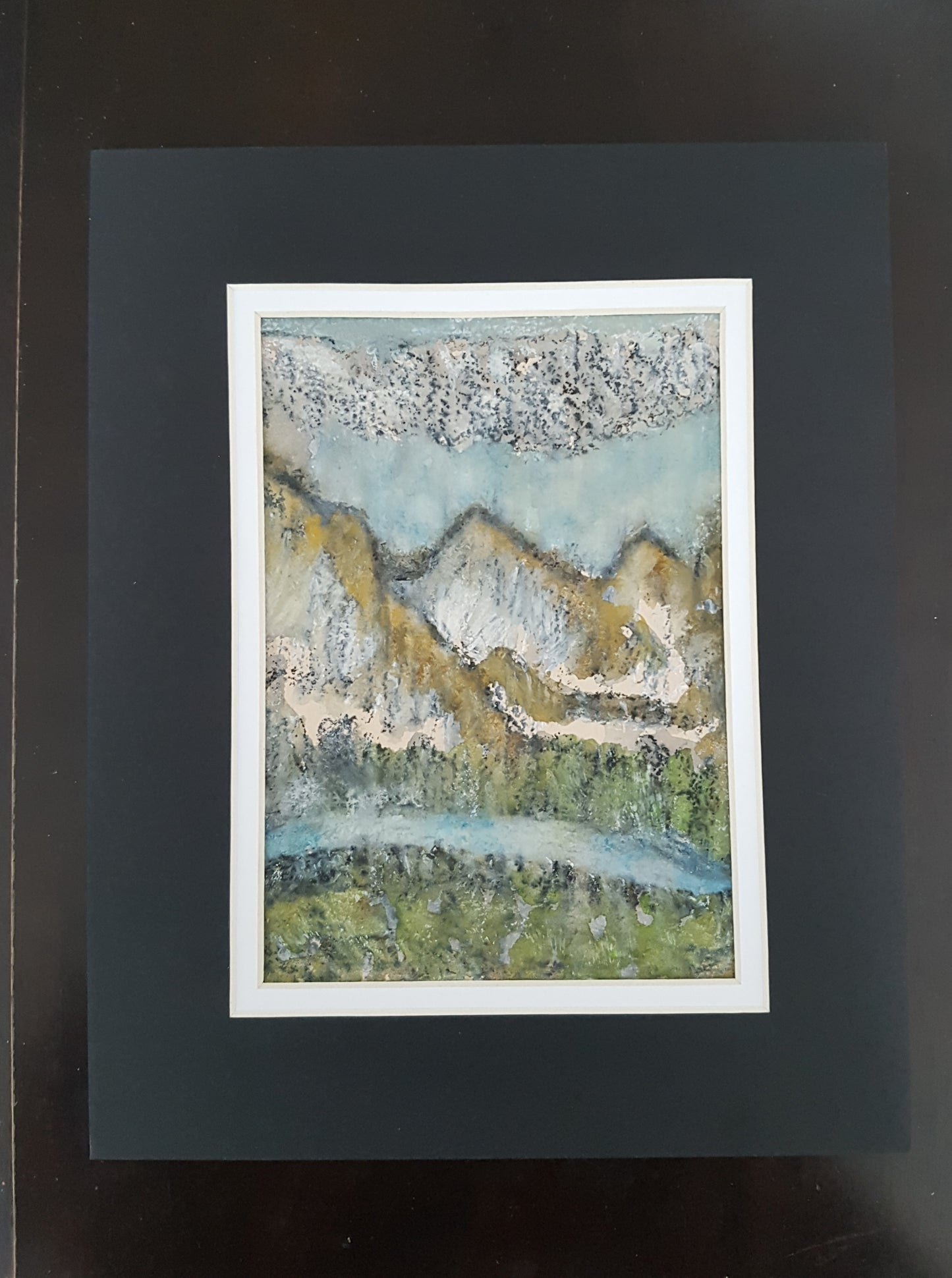 Mystic Mountains on Handmade Paper