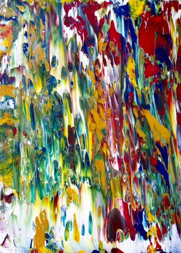 Rain through the Forest Abstract Original Painting
