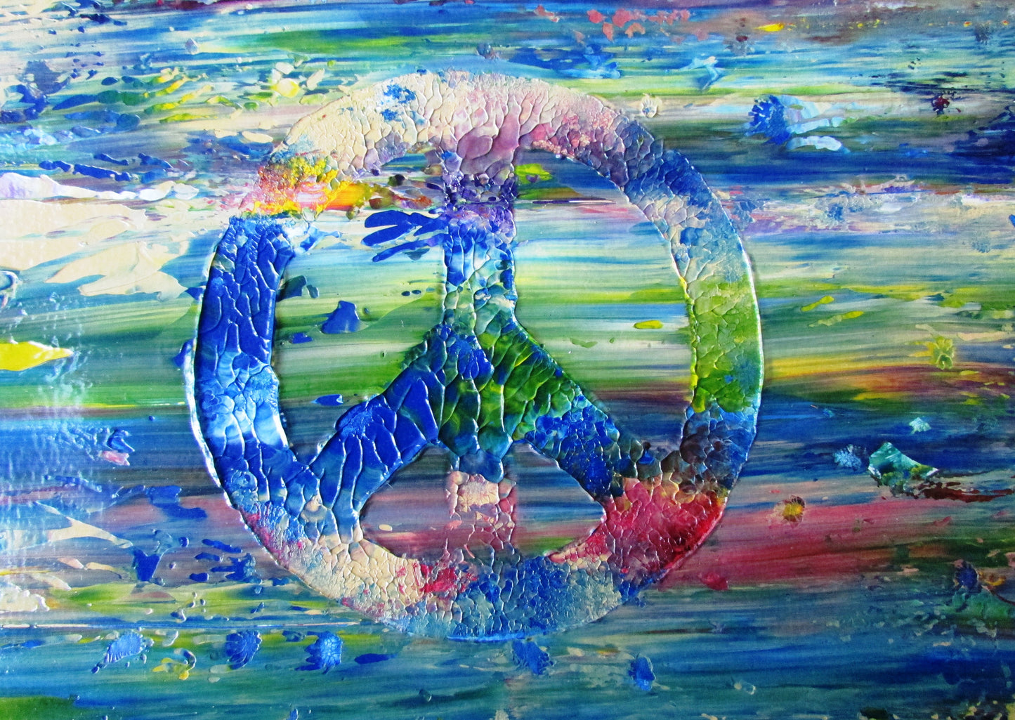 Peace Sign Abstract Original Painting