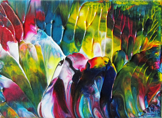 Kaleidoscope  Acrylic Original Abstract Canvas by Ryan O'Neill