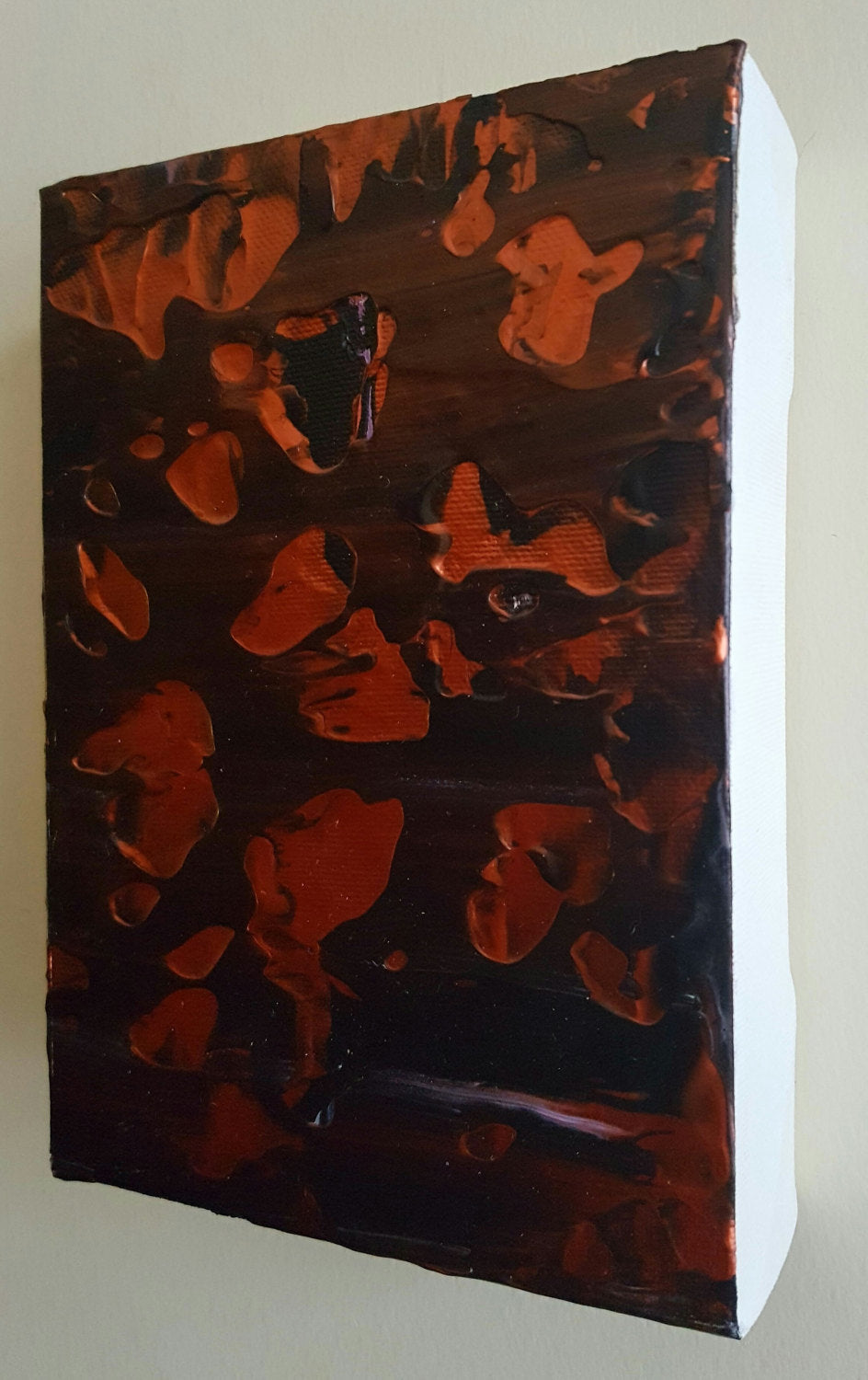Copper Abstract Acrylic Gallery Canvas Painting