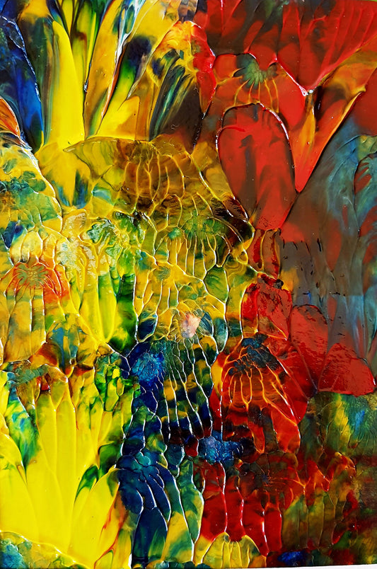 Rich Colors in Nature Abstract Painting