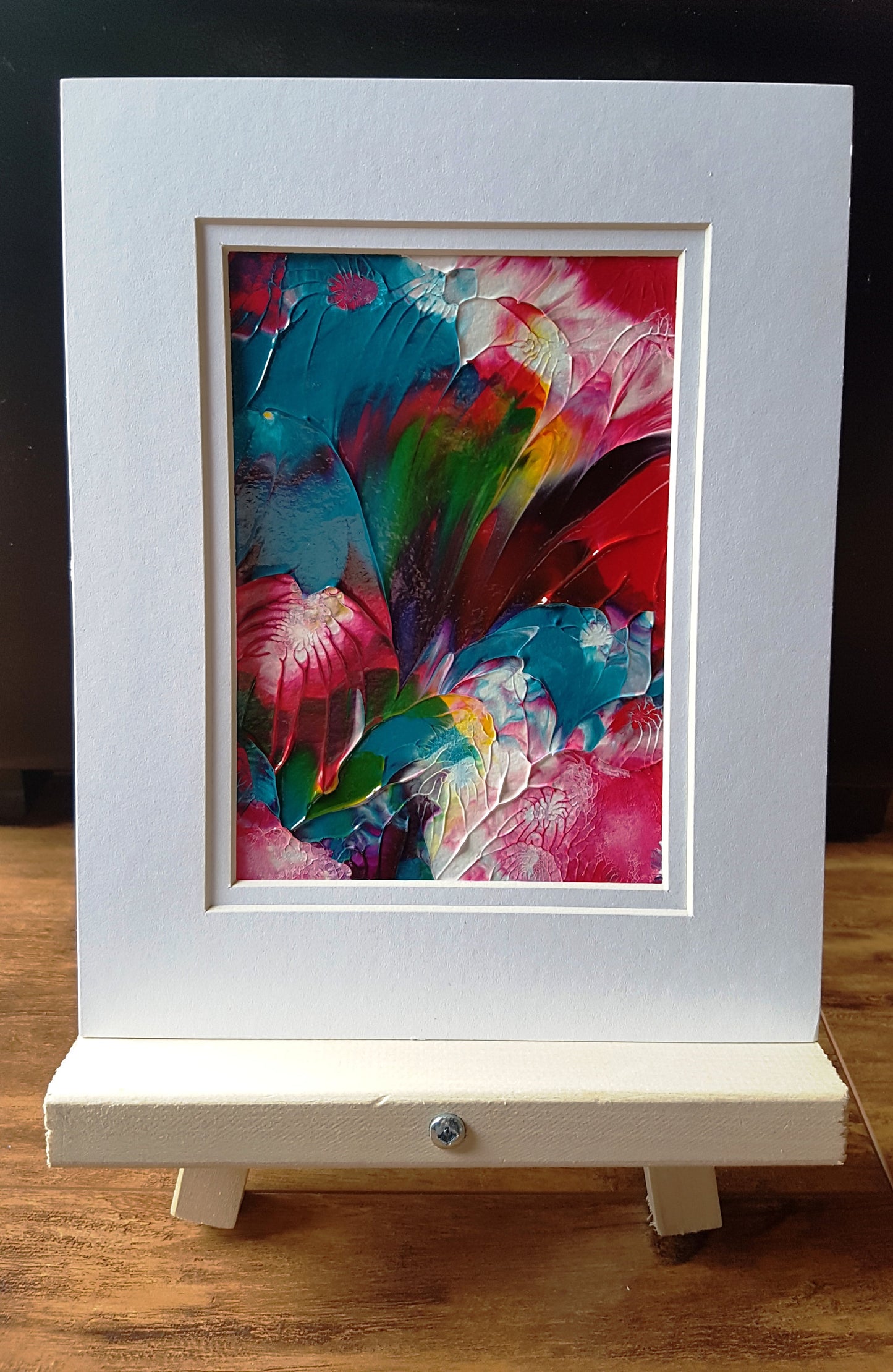 Floral Celebration Acrylic Abstract Painting.