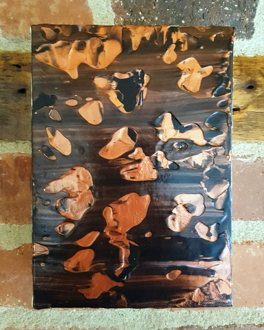 Copper Abstract Acrylic Gallery Canvas Painting