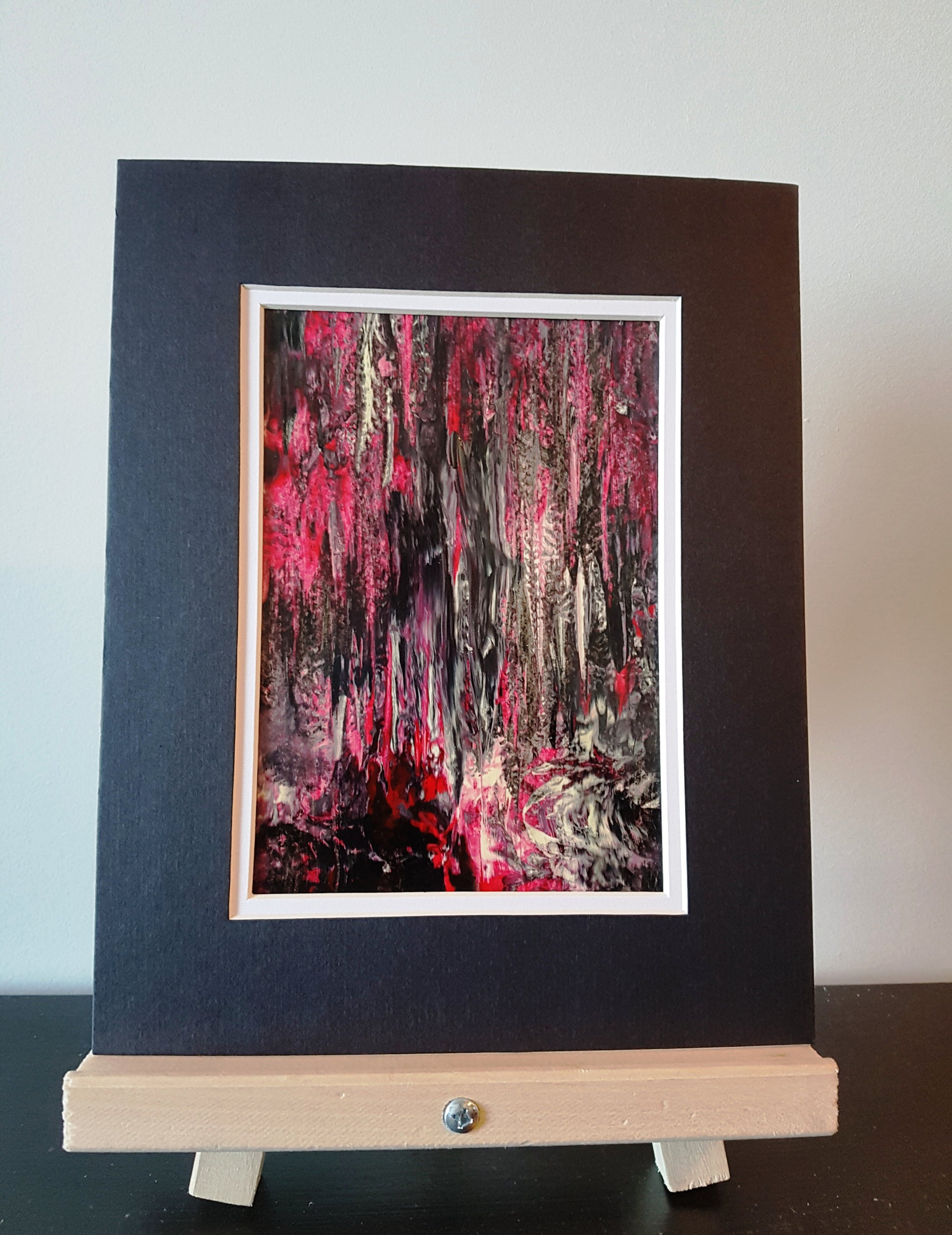 Redwood Forest in Abstract Original Acrylic Painting
