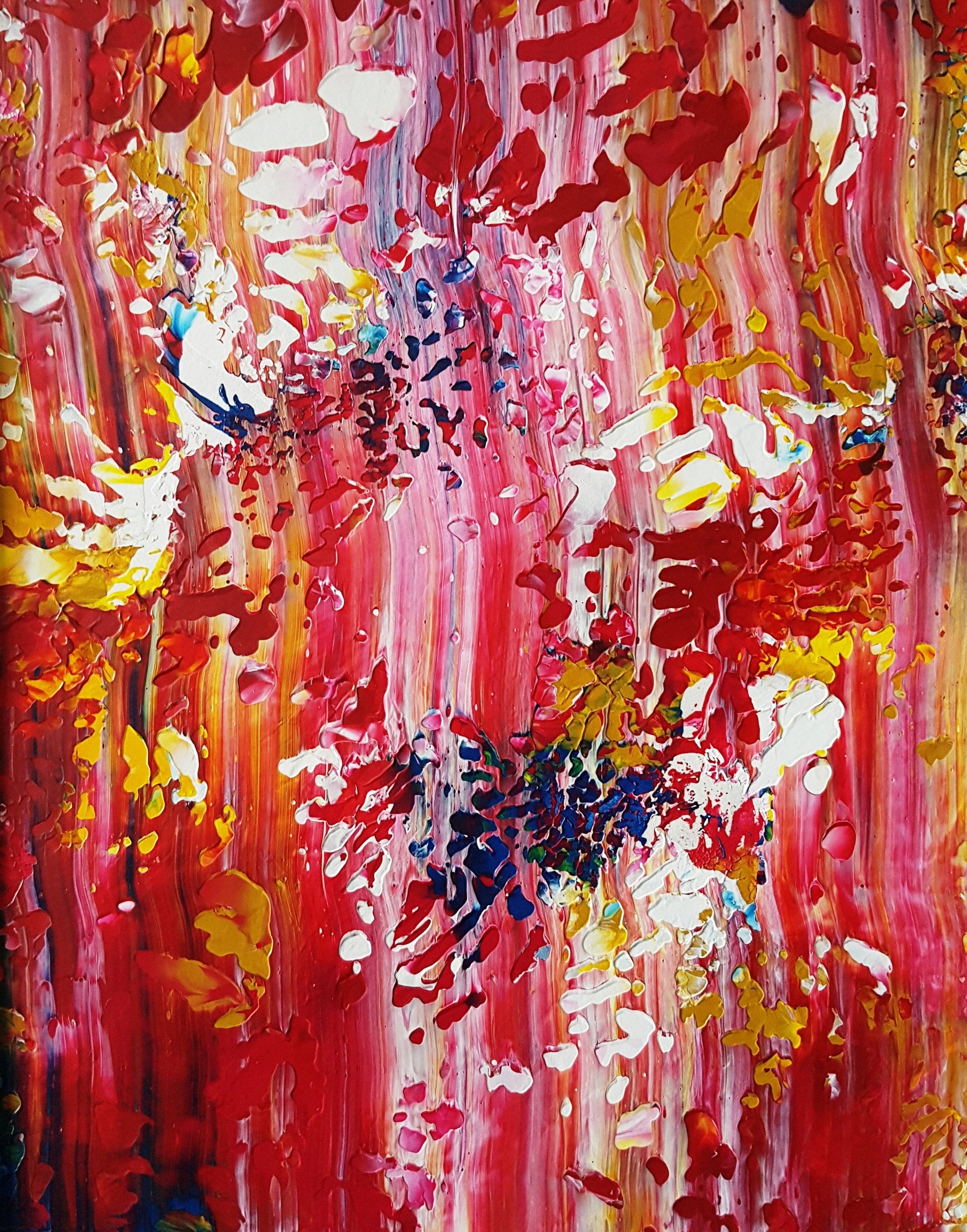 Garden Colors Original Abstract Acrylic Painting