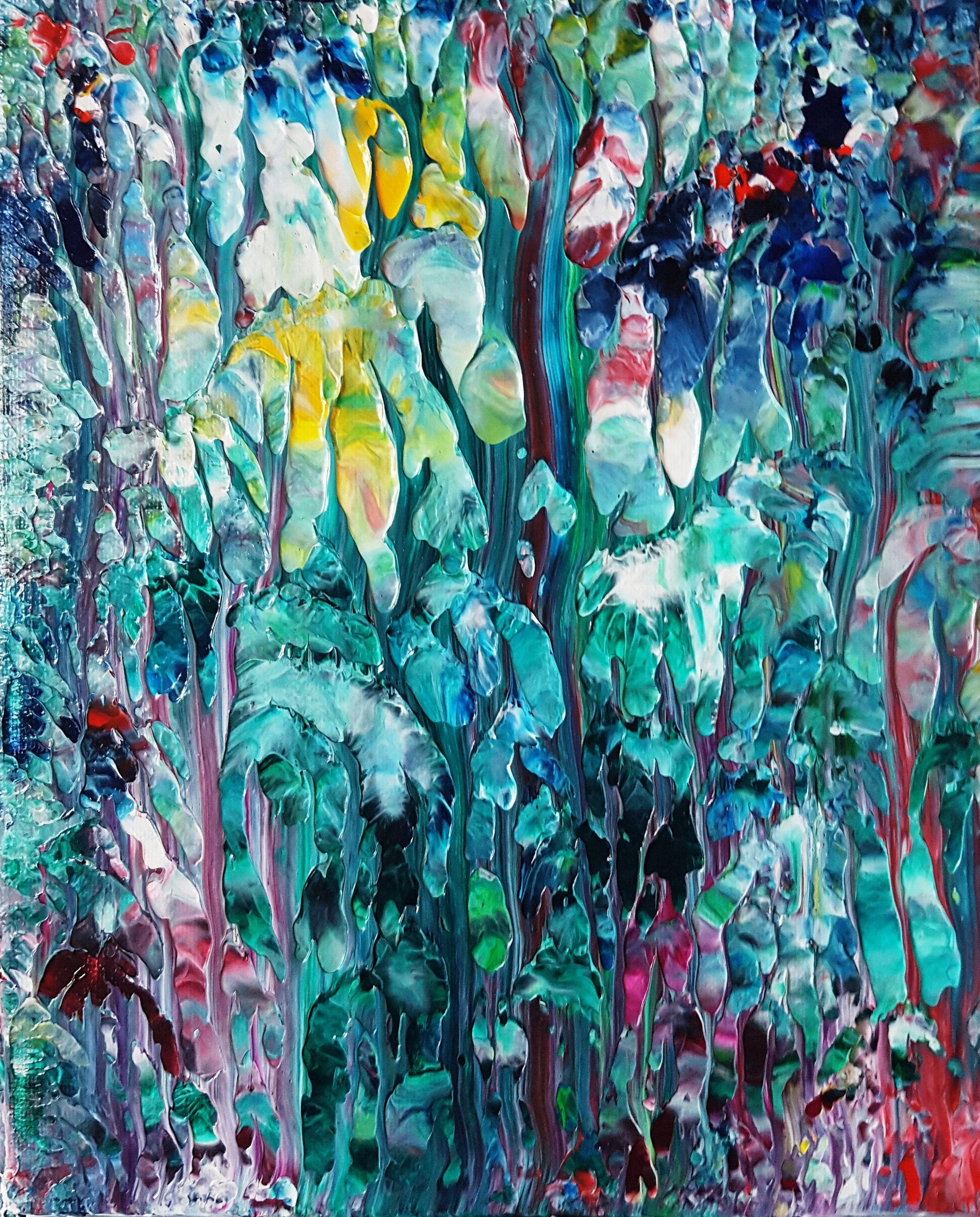 Magic Forest Abstract Acrylic Painting