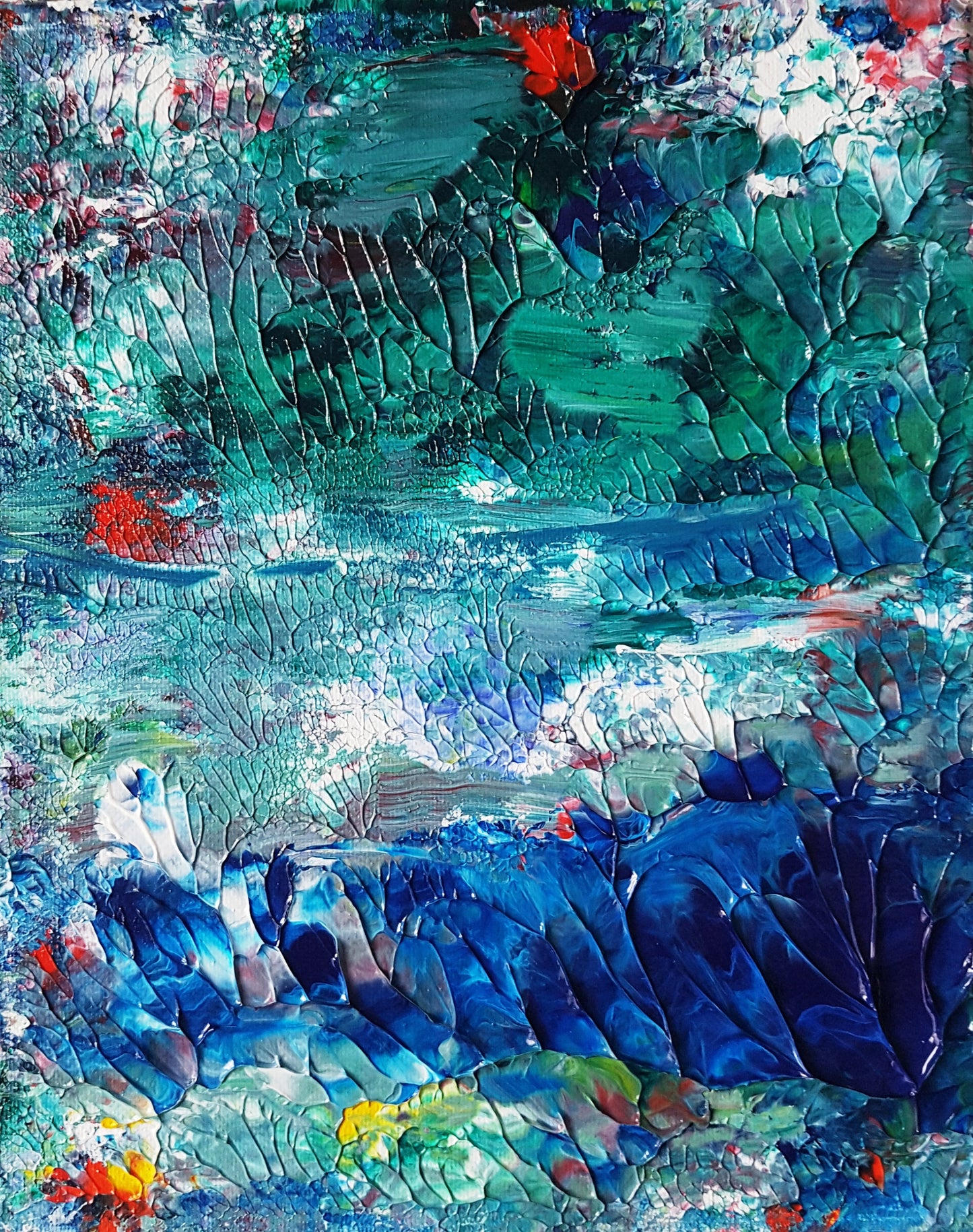 Spirit Lake Acrylic Abstract Painting