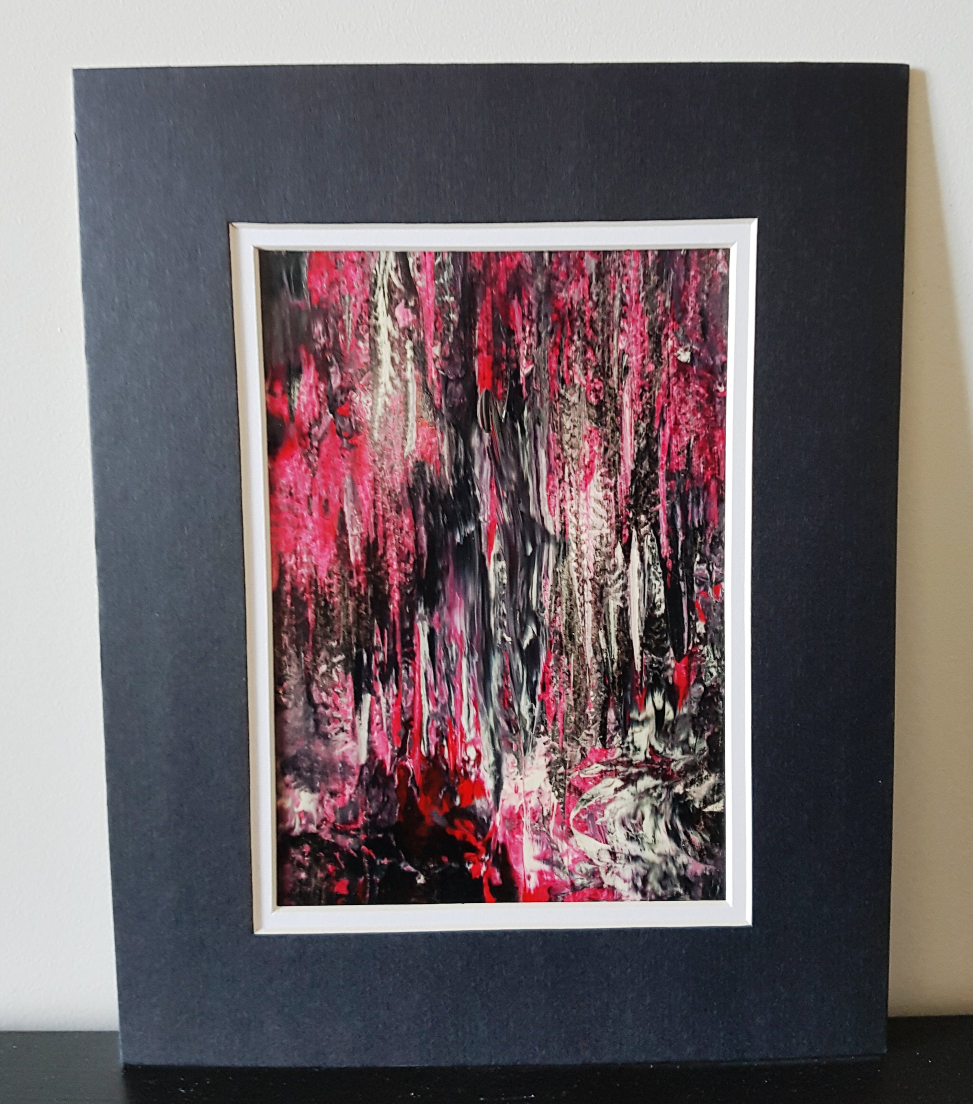 Redwood Forest in Abstract Original Acrylic Painting
