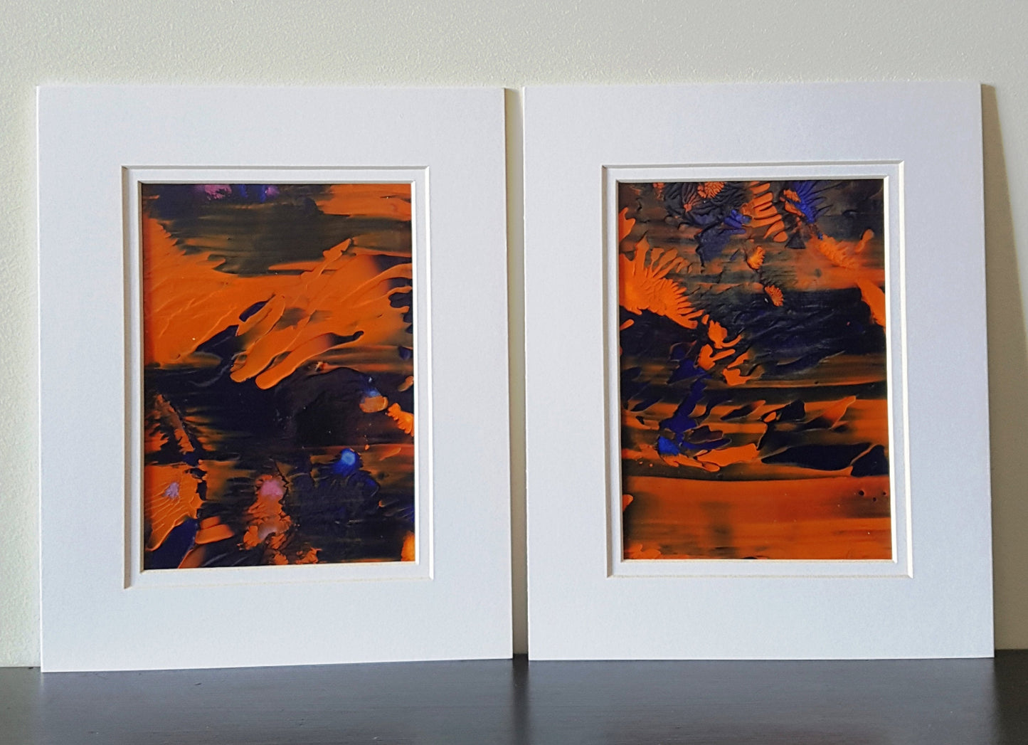 2 Piece Set Wonder Landscape Abstract Acrylic Paintings