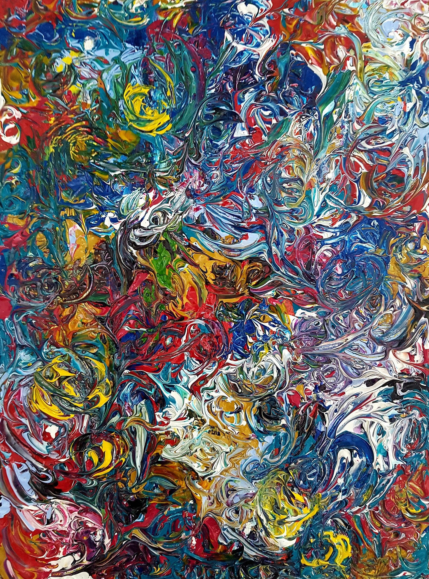 Abstract Swirls Acrylic Canvas