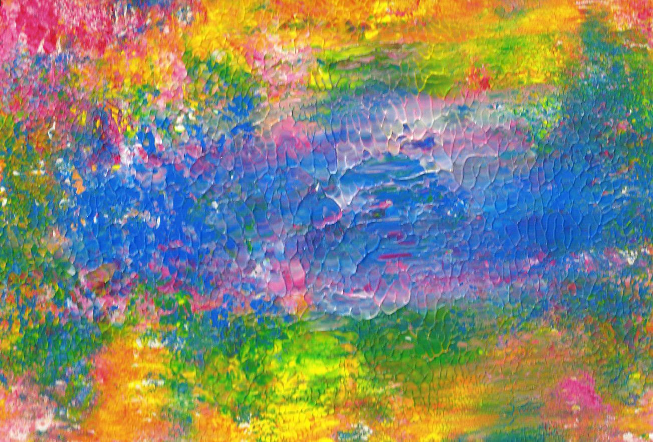 Original Abstract Sunny Impressions Painting Fine Art