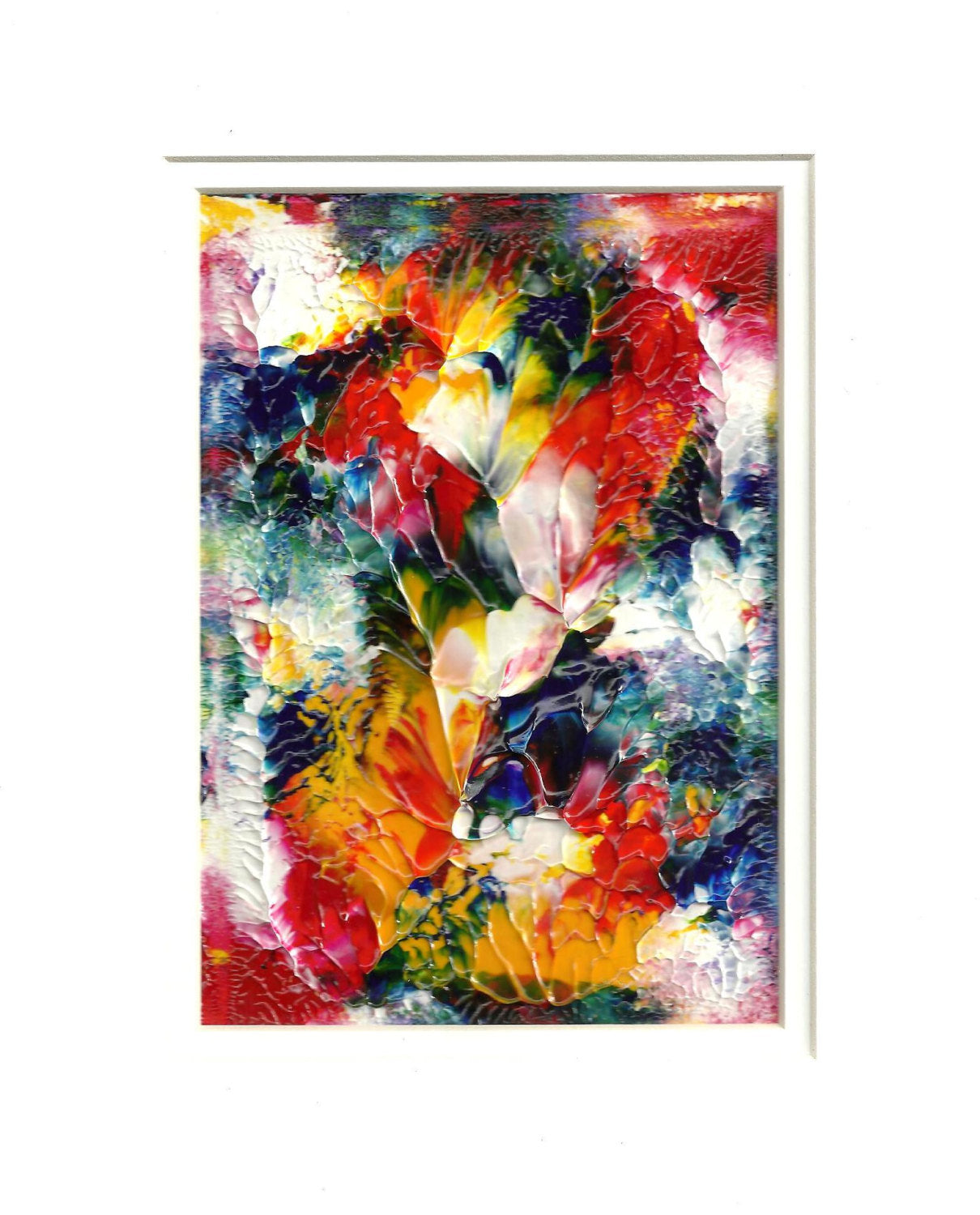 Birthday Flowers Abstract Acrylic Painting