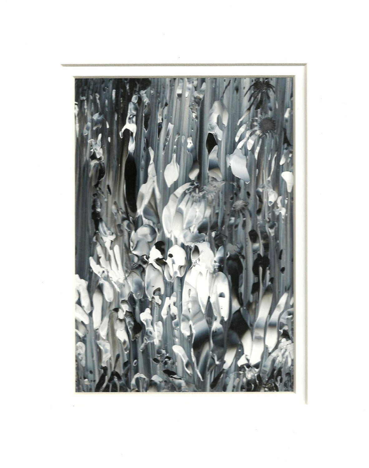 Black and White Acrylic Abstract Original Painting