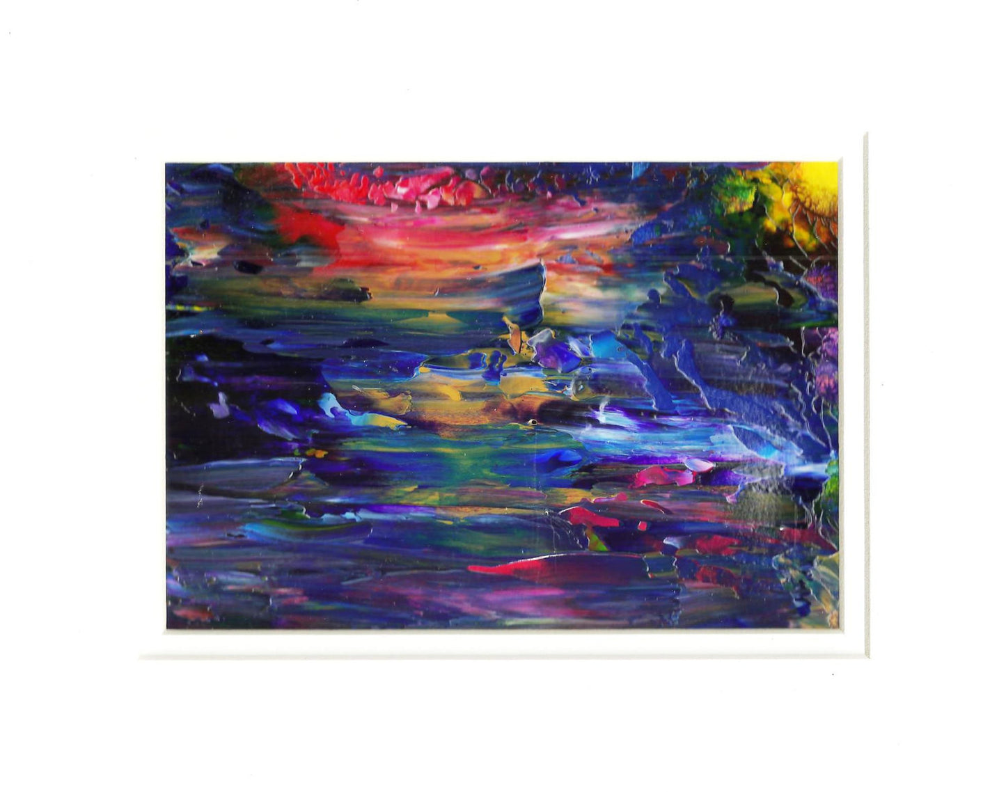 Dark River Acrylic Abstract Painting