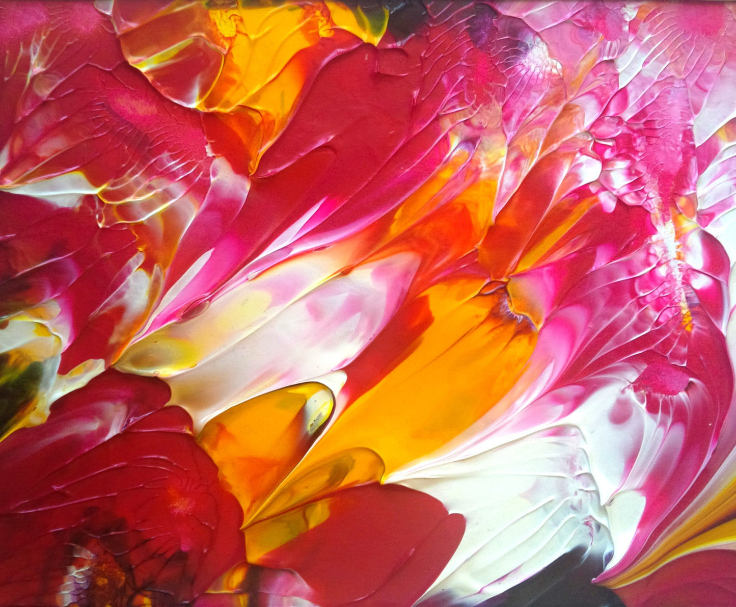 Summer Party Acrylic Abstract Painting