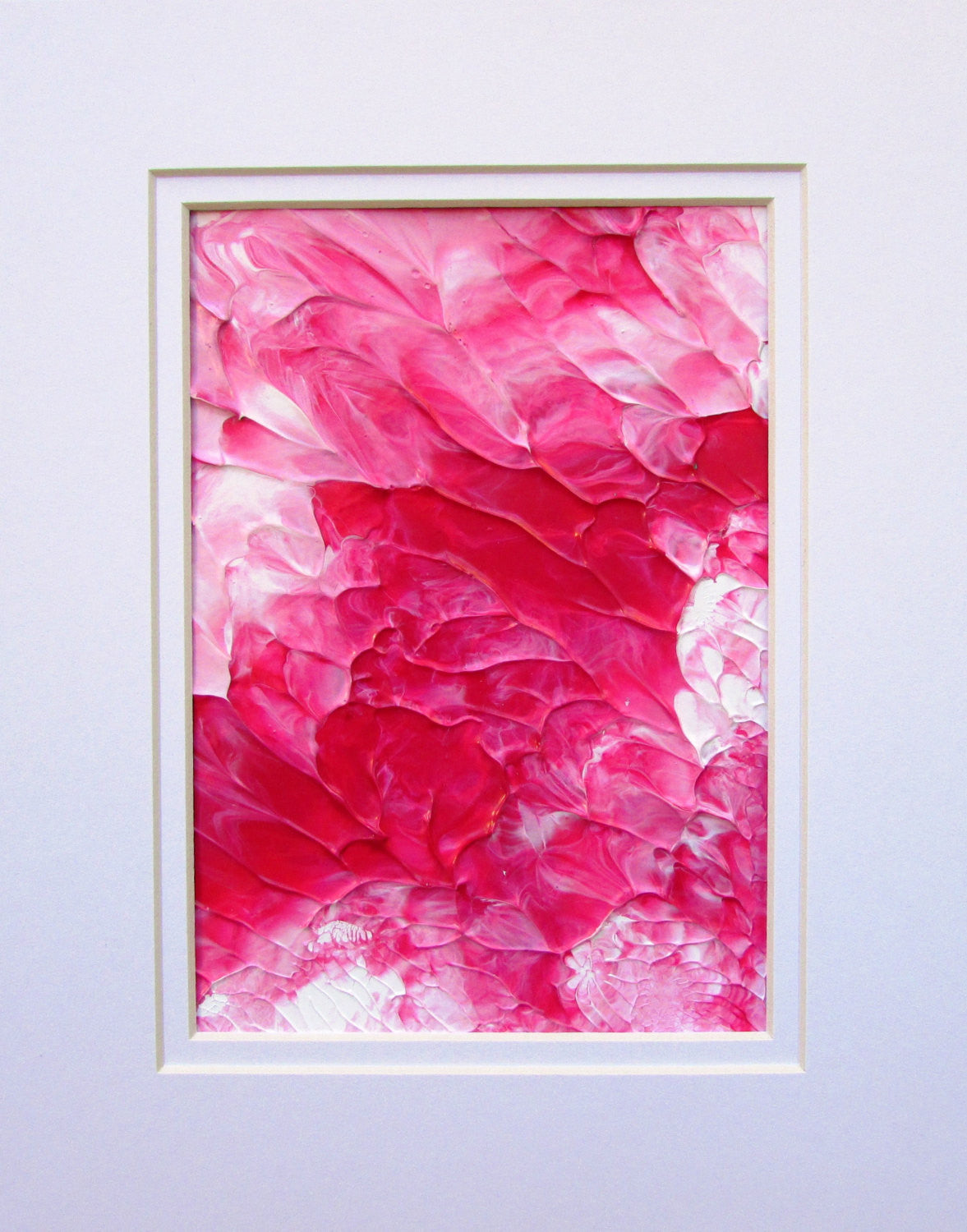 Pink Floral Abstract Acrylic Original Painting