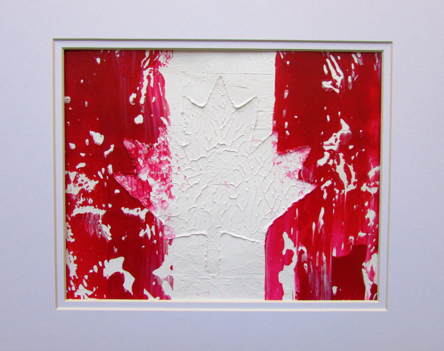 Abstract Canadian Flag original Acrylic Painting by Ryan O&#39;Neill