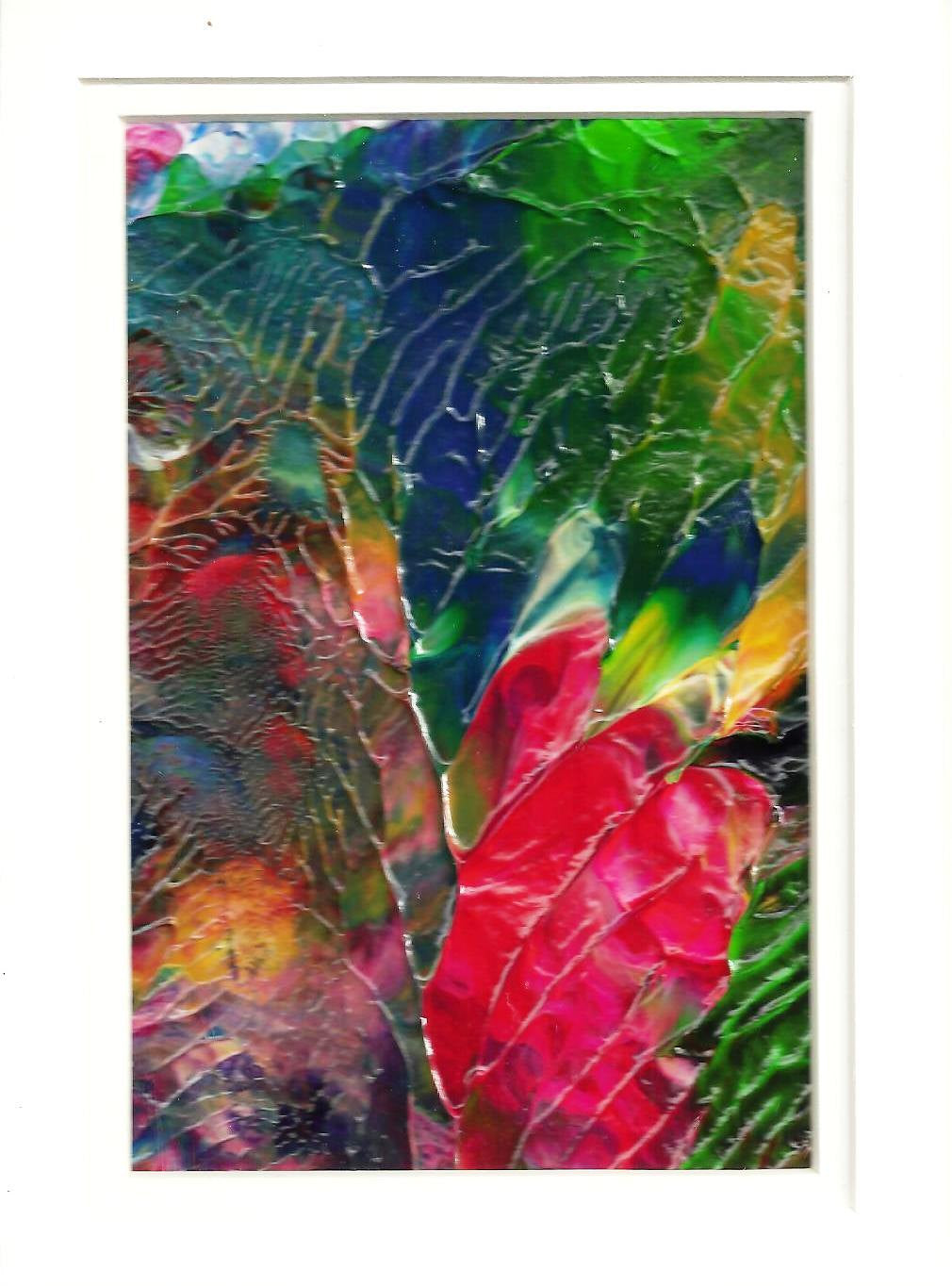 Garden Pedals original abstract acrylic painting by Ryan O&#39;Neill.