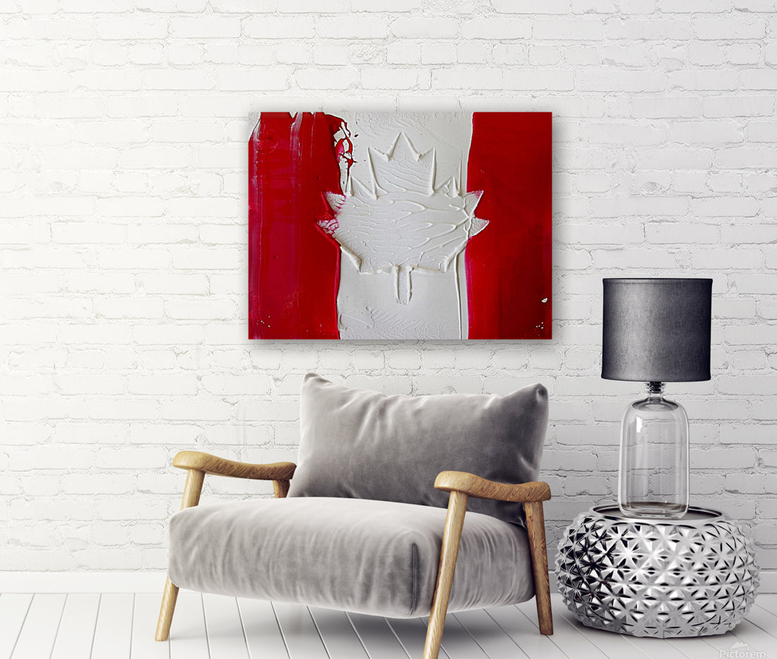 Canadian Flag Painting Art Print
